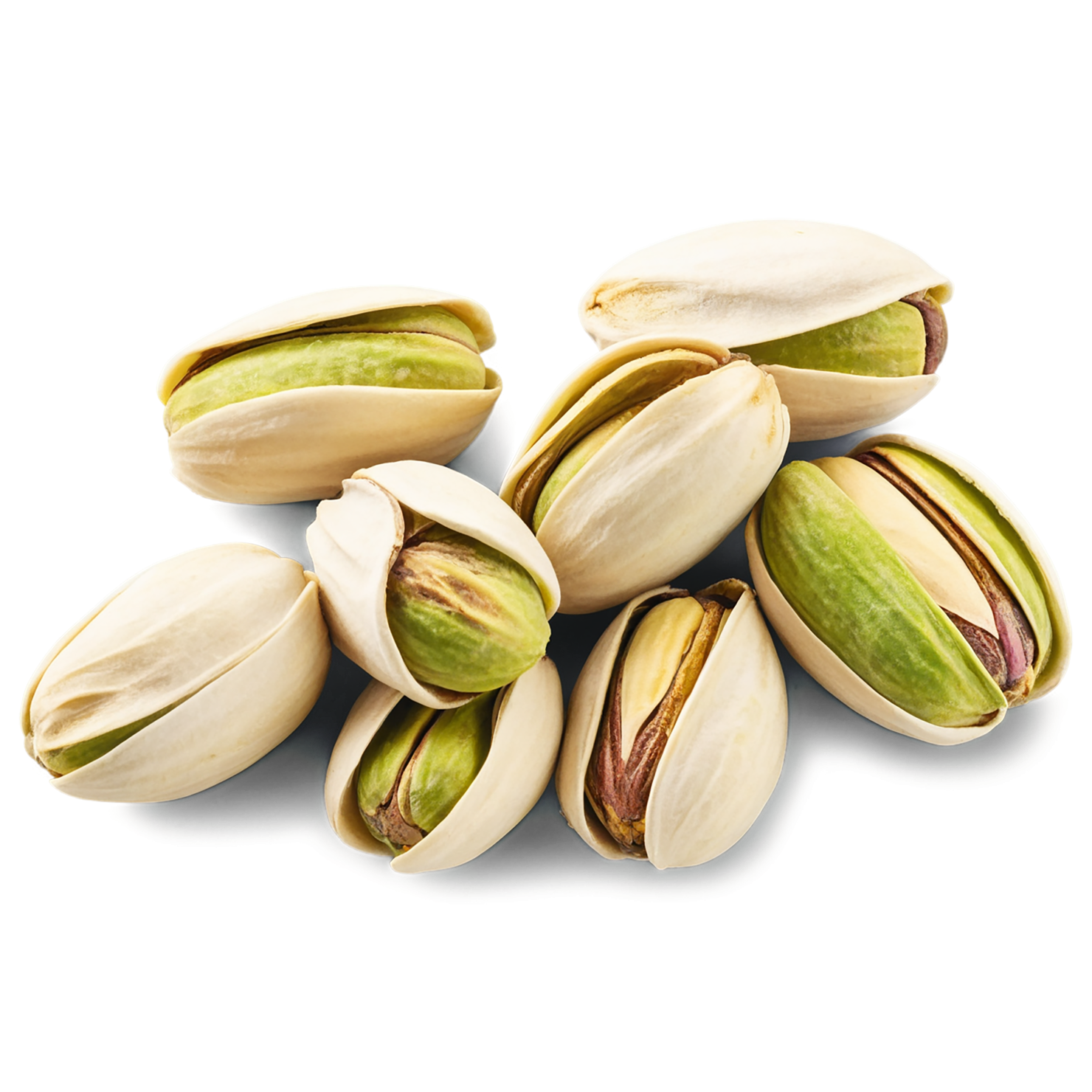 Pistachios nuts isolated on transparent background, #7576
