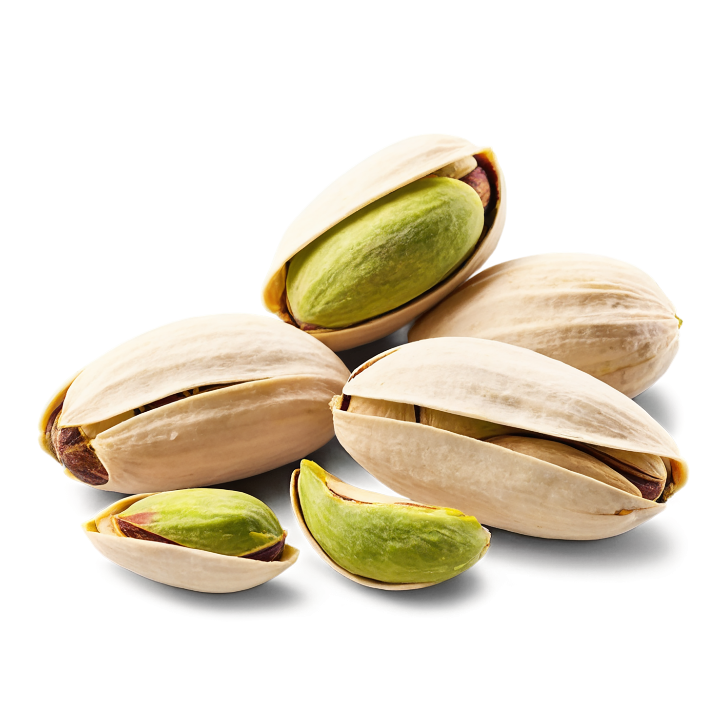 Pistachios nuts isolated on transparent background, #7592