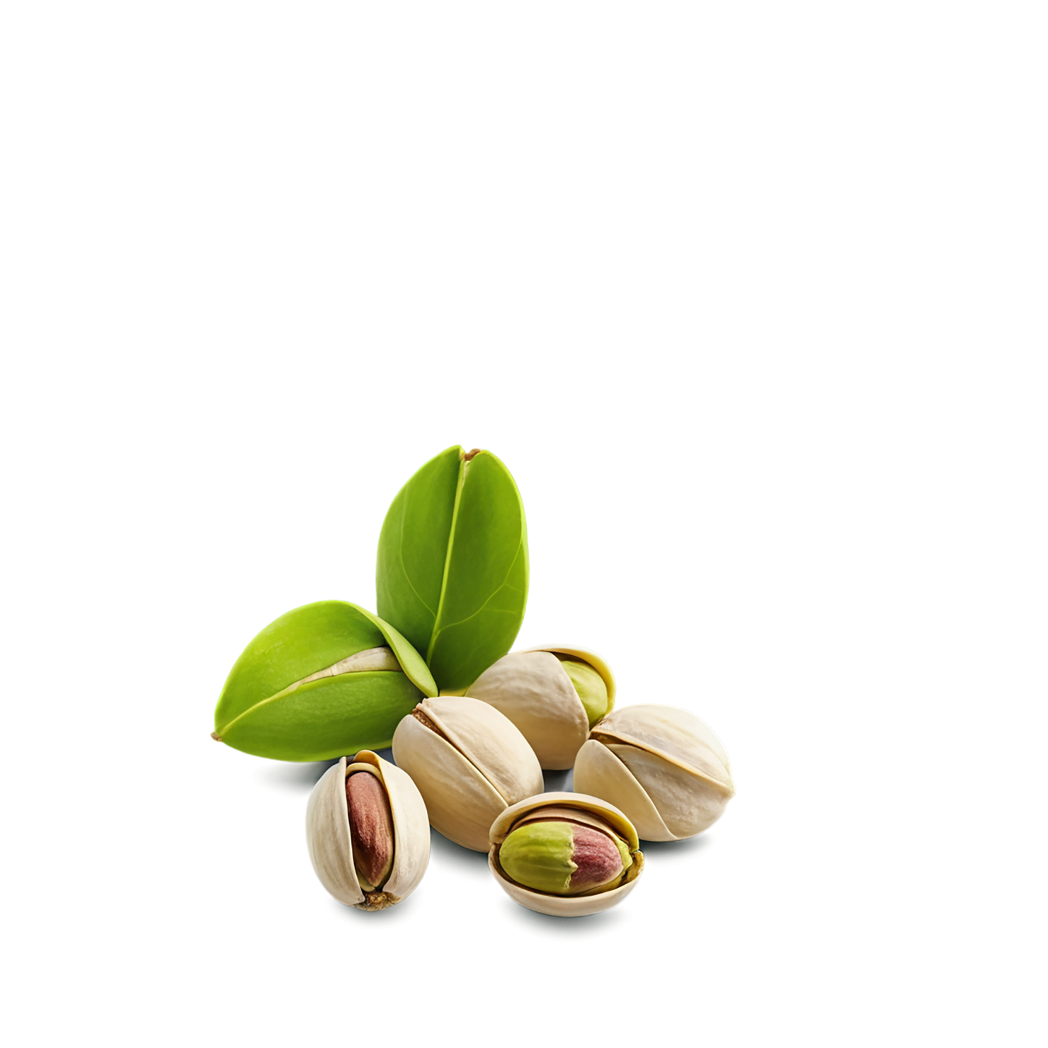 Pistachios nuts isolated on transparent background, #7593