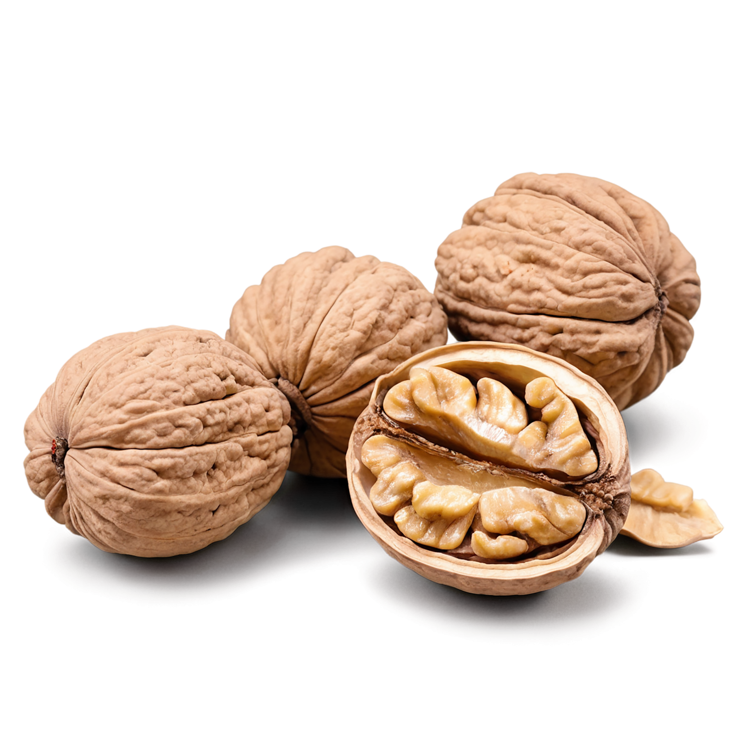 walnuts nuts isolated on transparent background, #7600