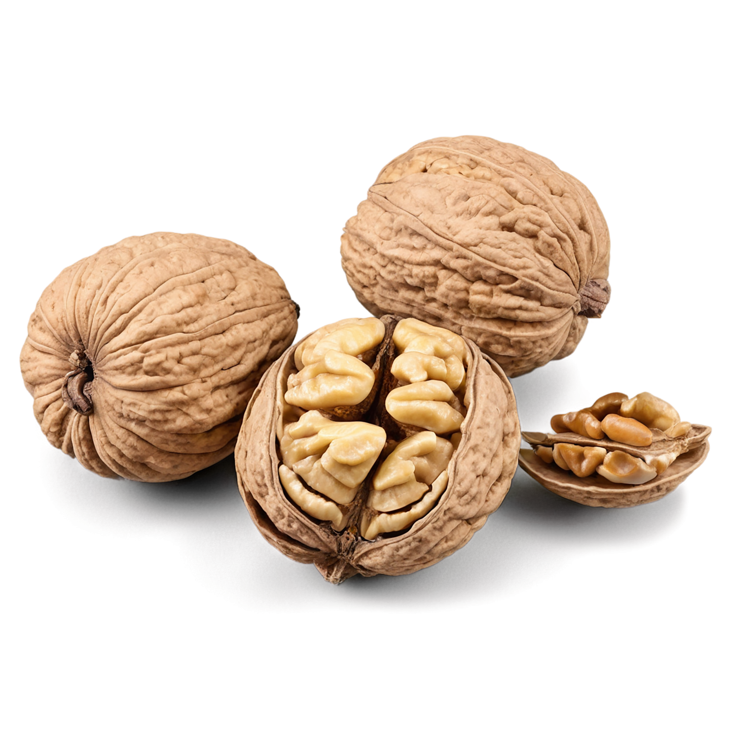 walnuts nuts isolated on transparent background, #7601