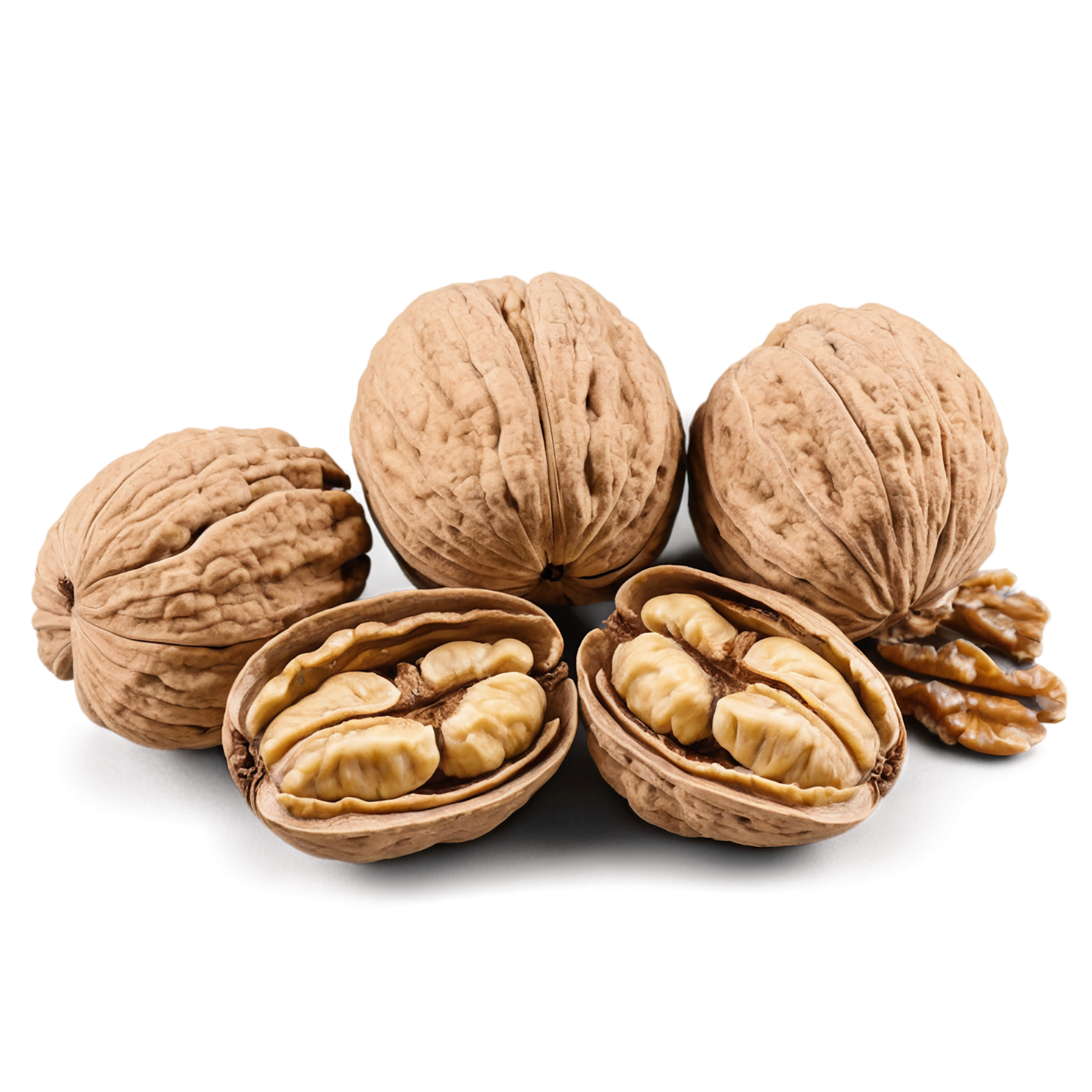 walnuts nuts isolated on transparent background, #7603