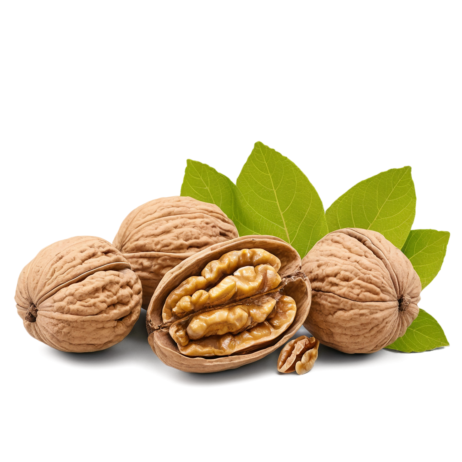 walnuts nuts isolated on transparent background, #7604