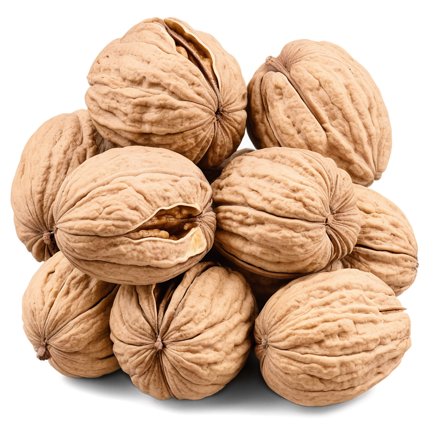 walnuts nuts isolated on transparent background, #7606