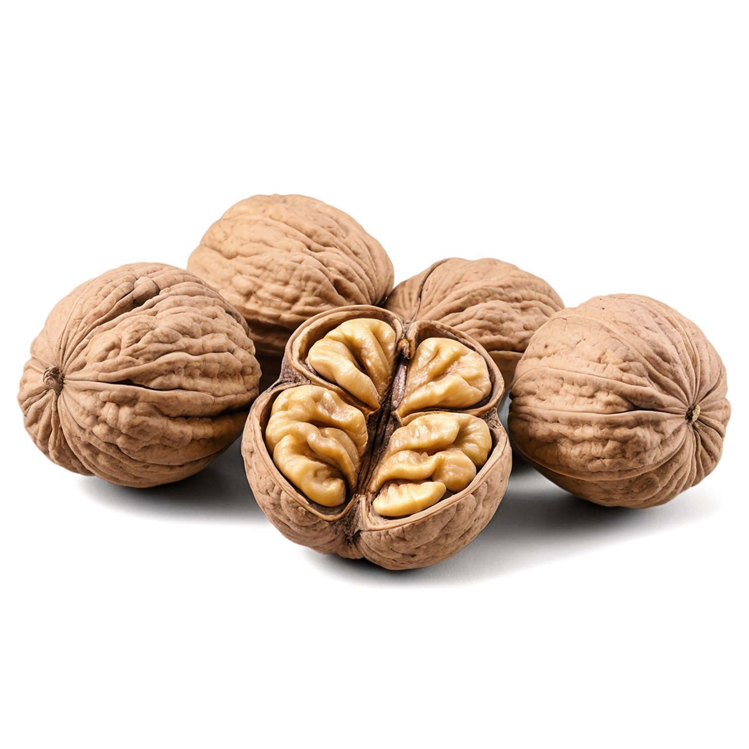 walnuts nuts isolated on transparent background, #7607