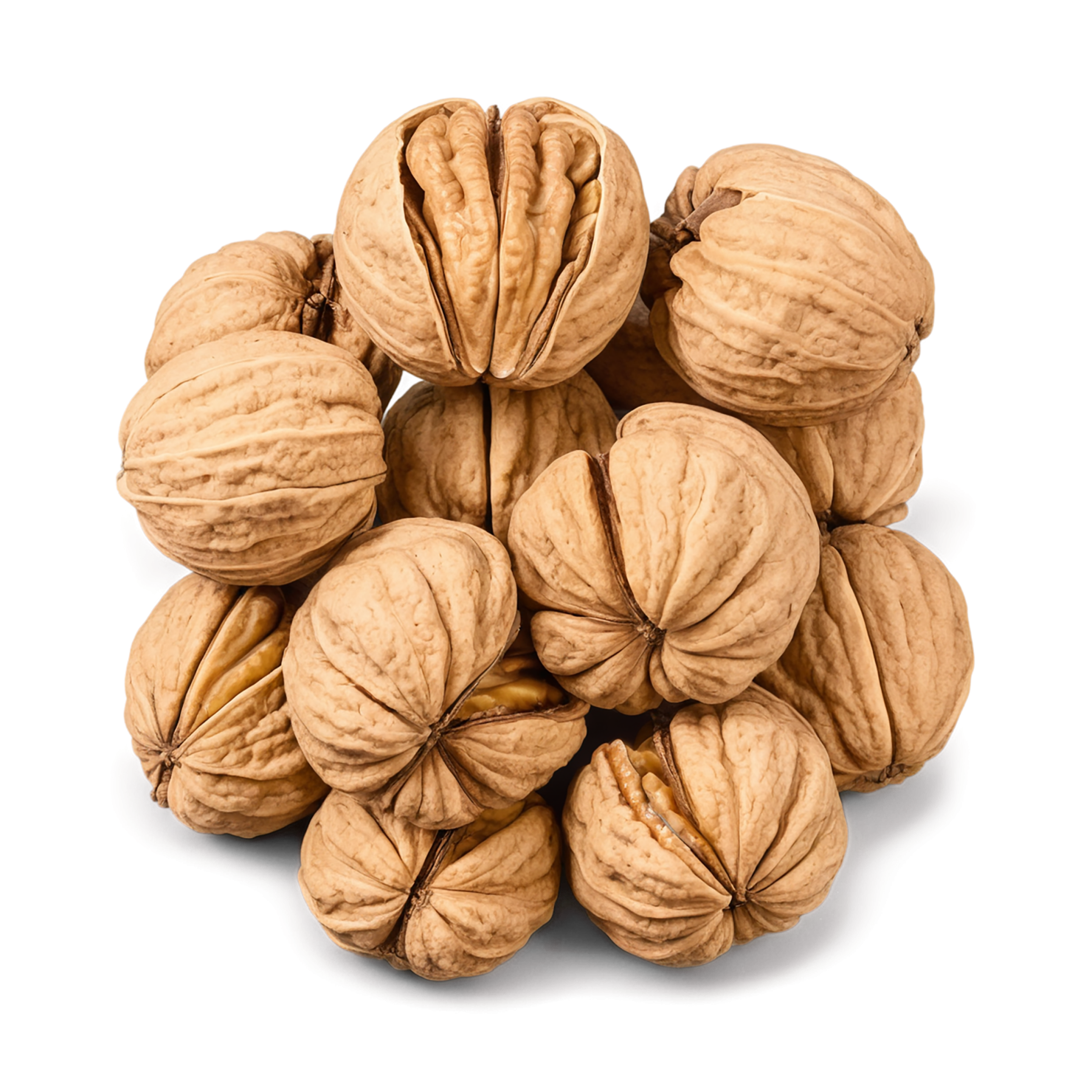 walnuts nuts isolated on transparent background, #7608