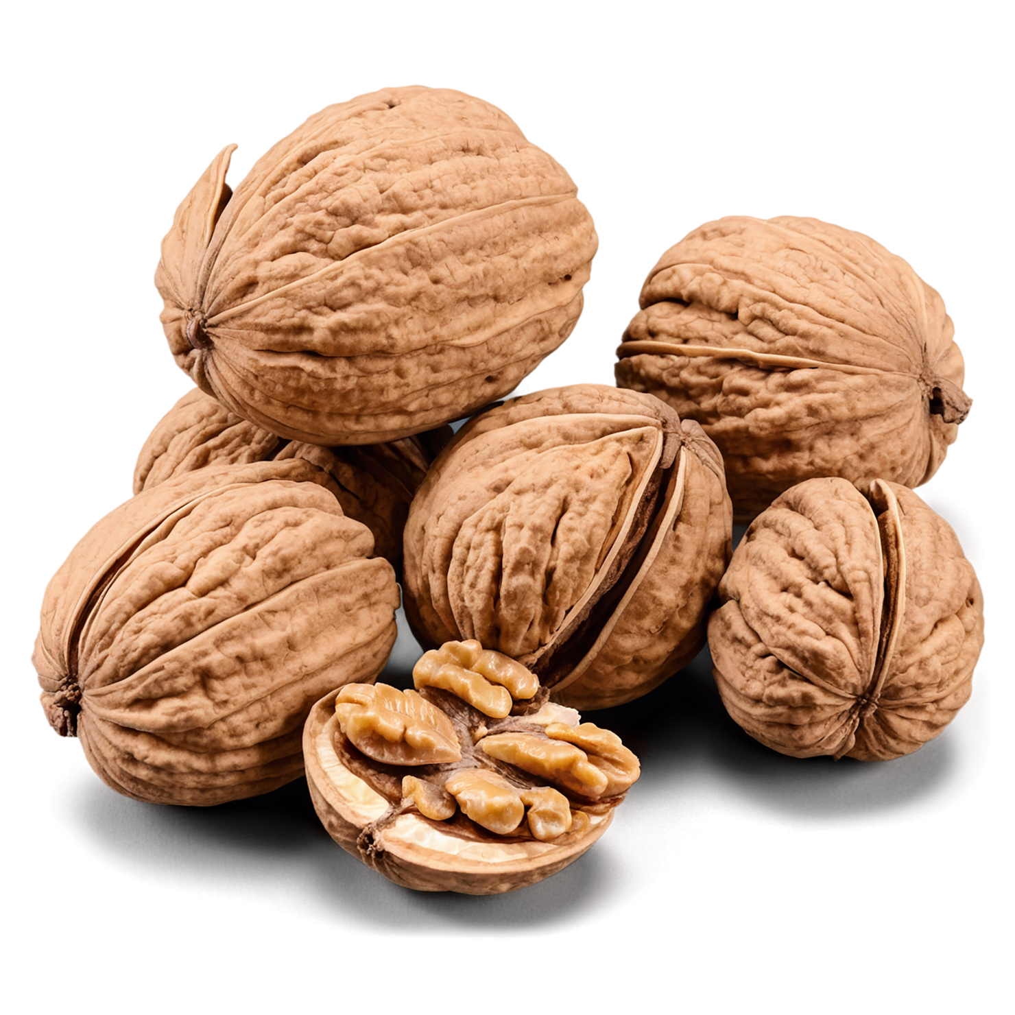 walnuts nuts isolated on transparent background, #7613