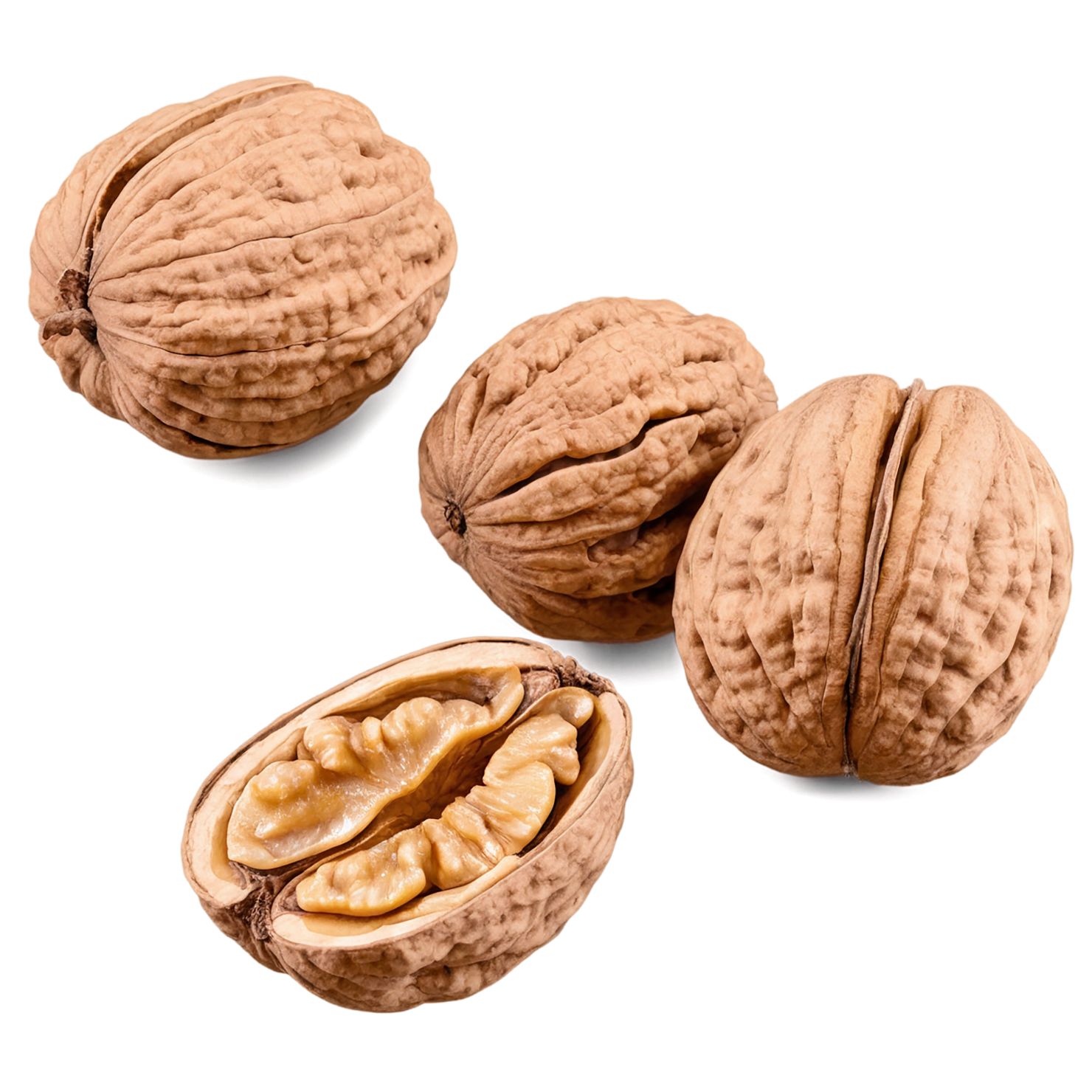 walnuts nuts isolated on transparent background, #7618