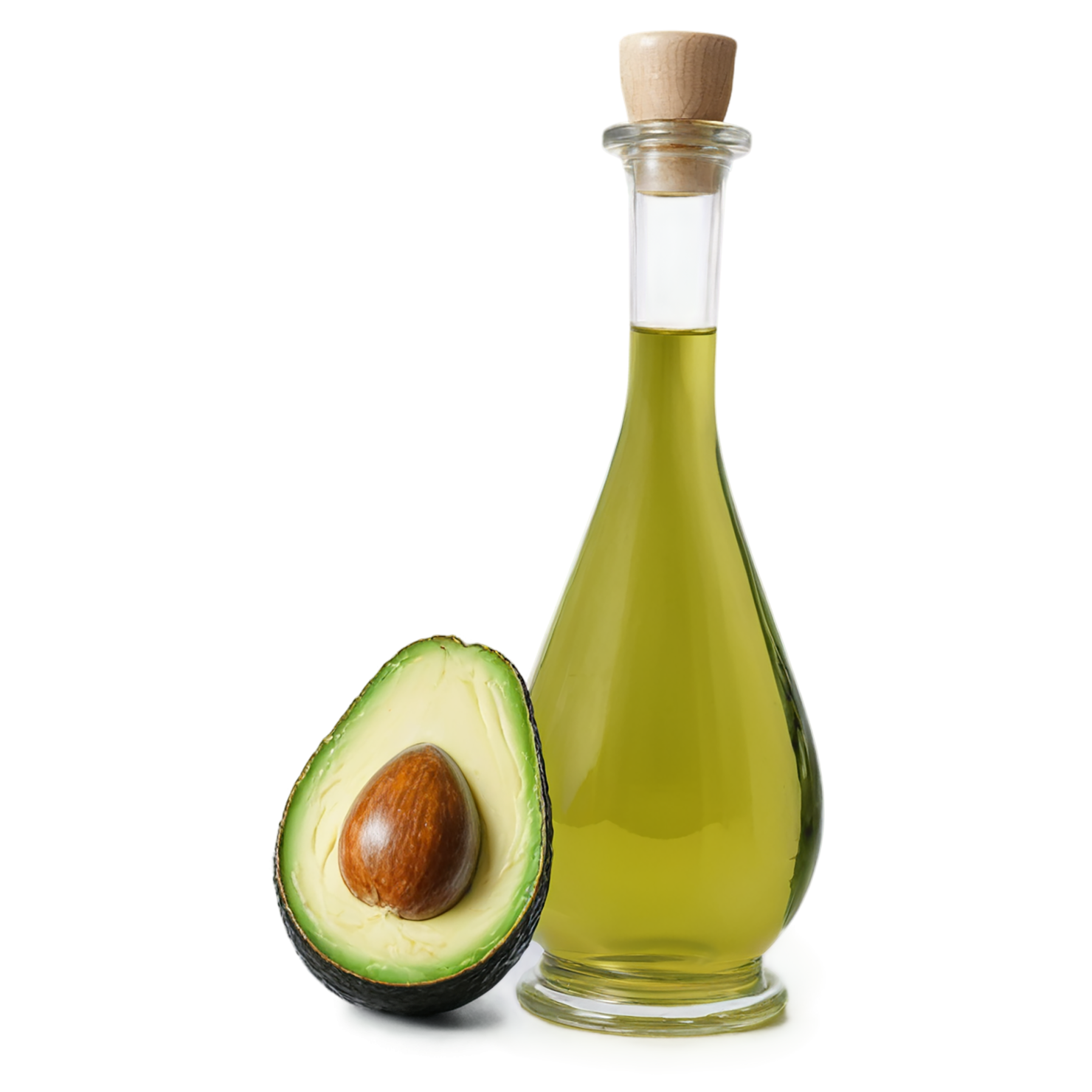 Avocado oil isolated on transparent background, #7623