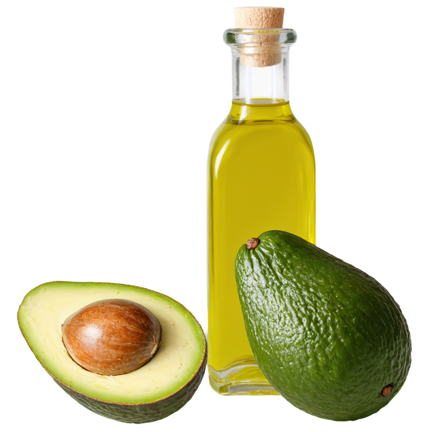 Avocado oil isolated on transparent background, #7627