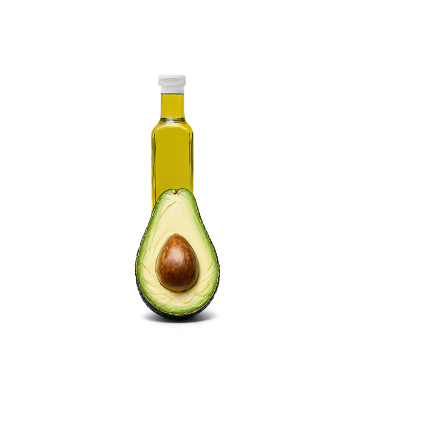 Avocado oil isolated on transparent background, #7628