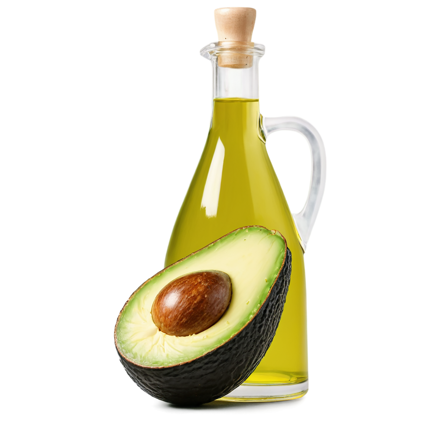 Avocado oil isolated on transparent background, #7630