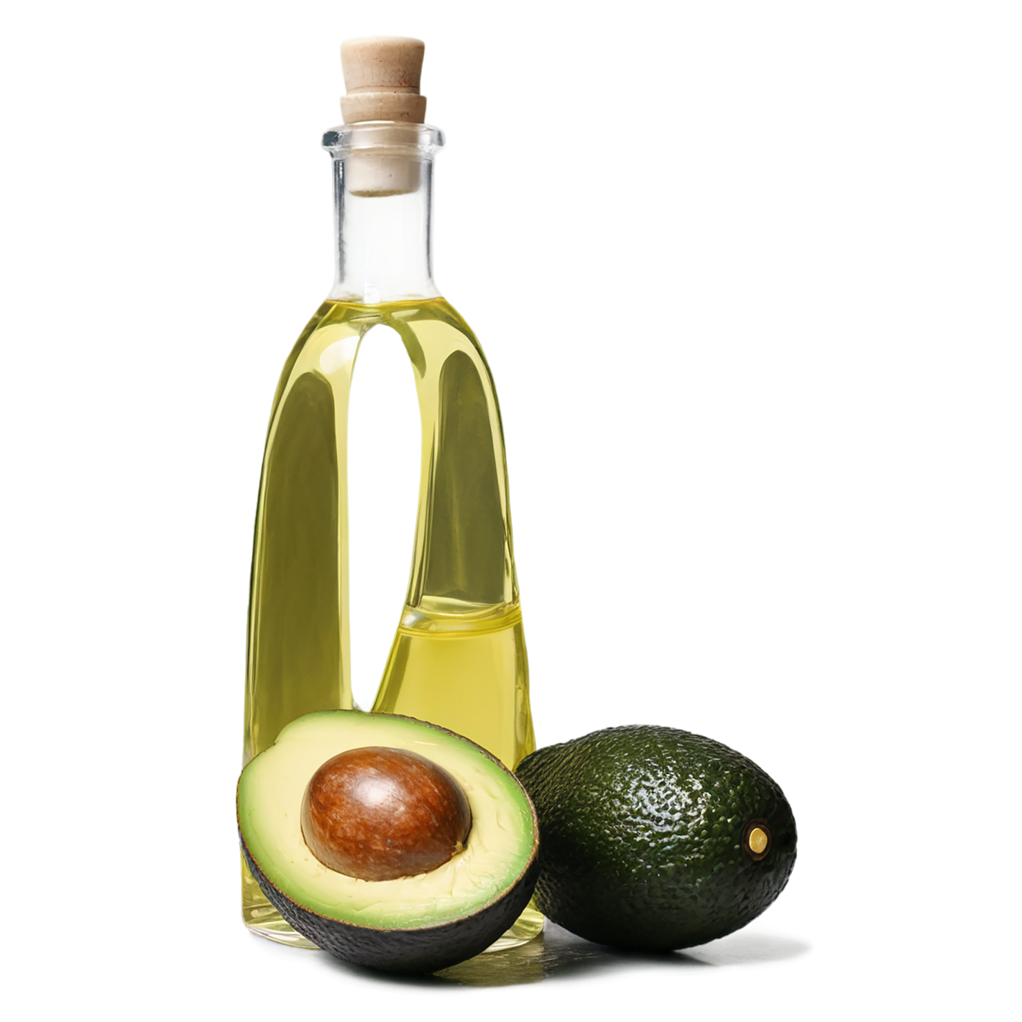 Avocado oil isolated on transparent background, #7631