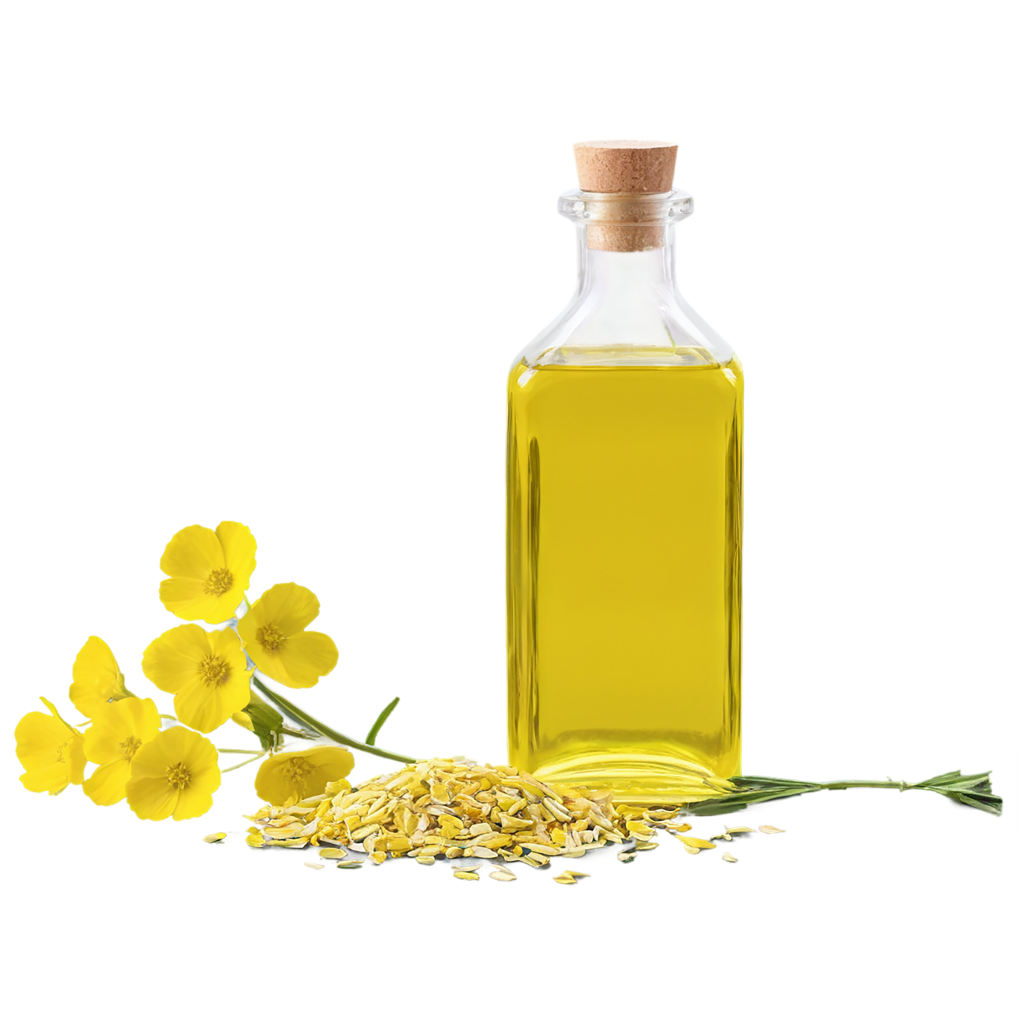 Canola oil isolated on transparent background, #7642