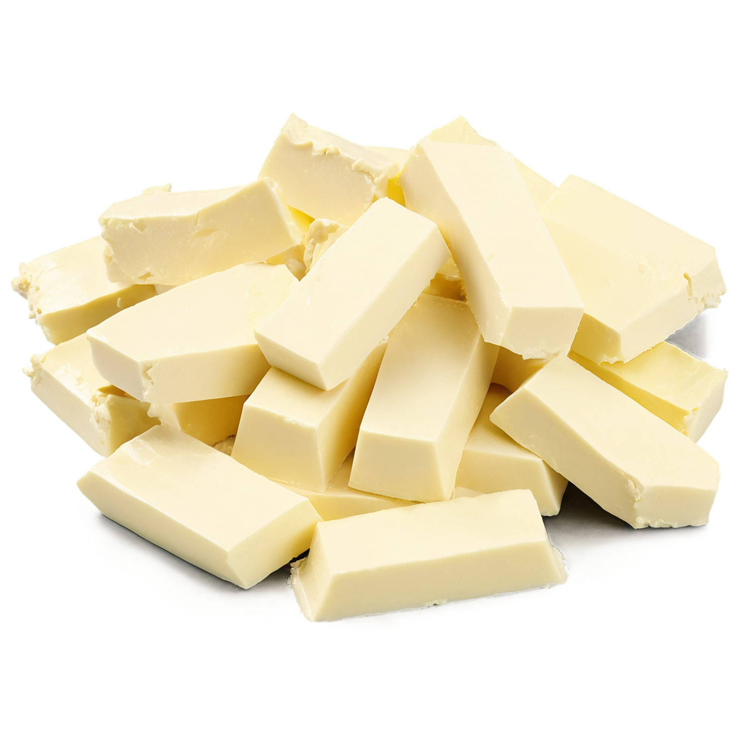 Cocoa butter isolated on transparent background, #7658