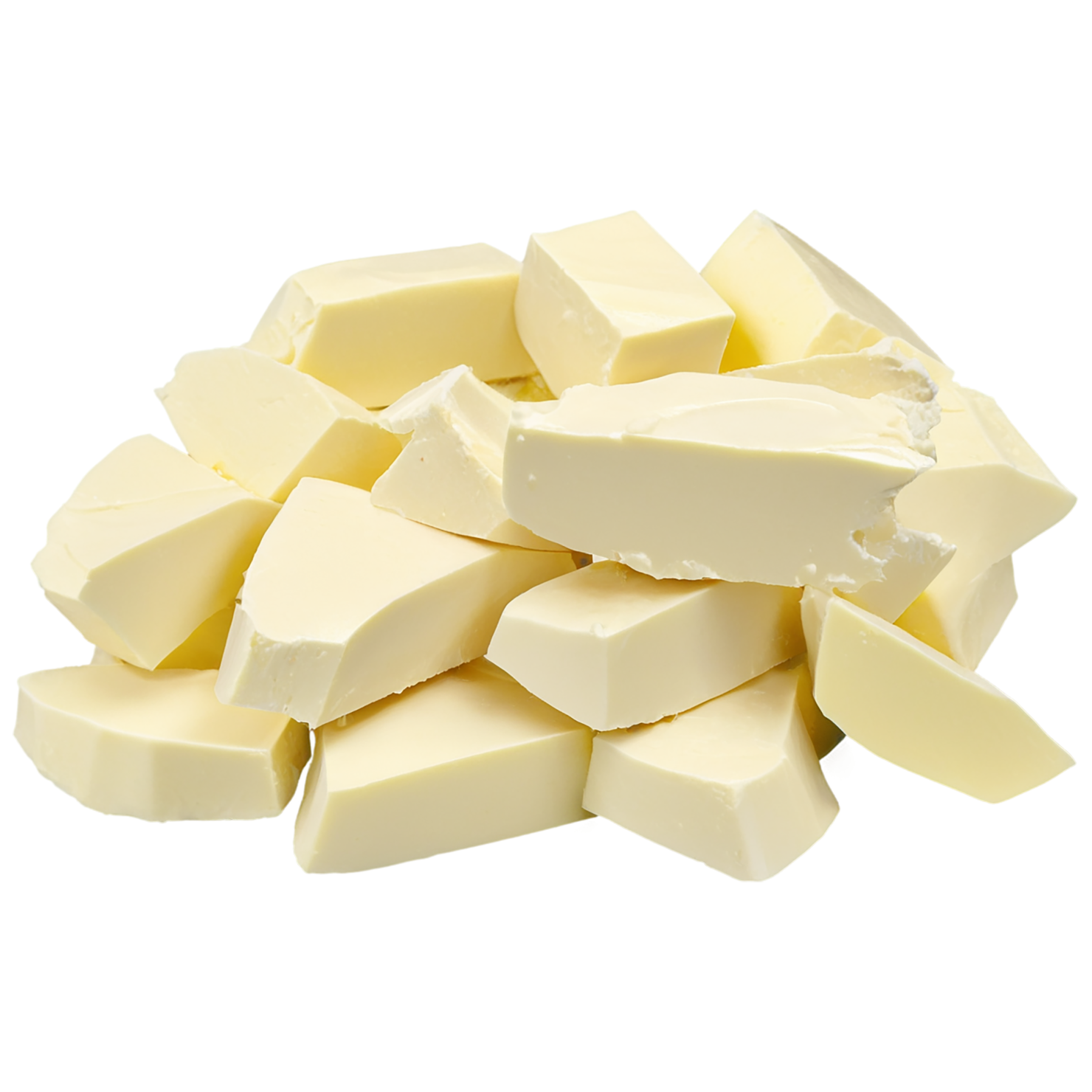 Cocoa butter isolated on transparent background, #7660