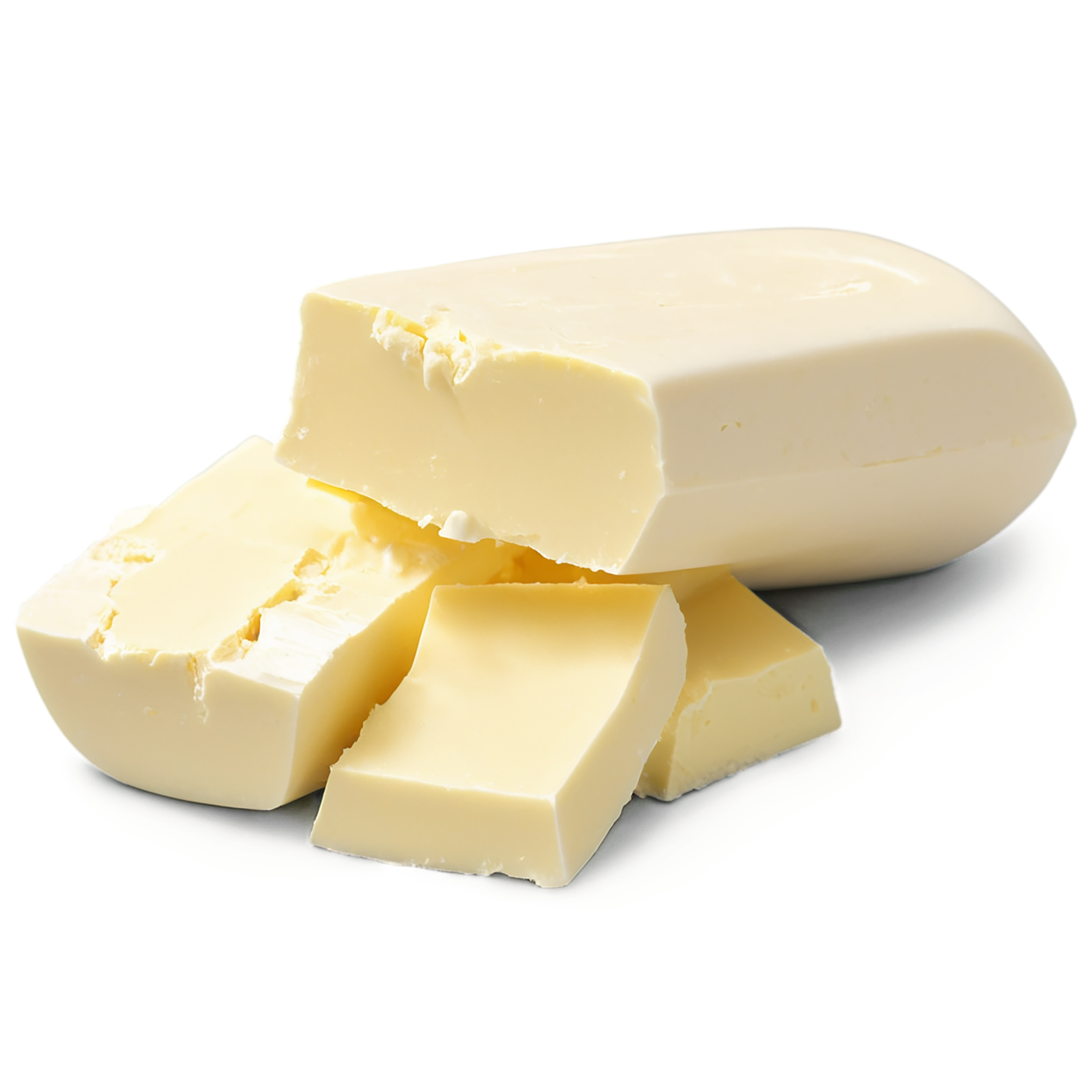 Cocoa butter isolated on transparent background, #7671