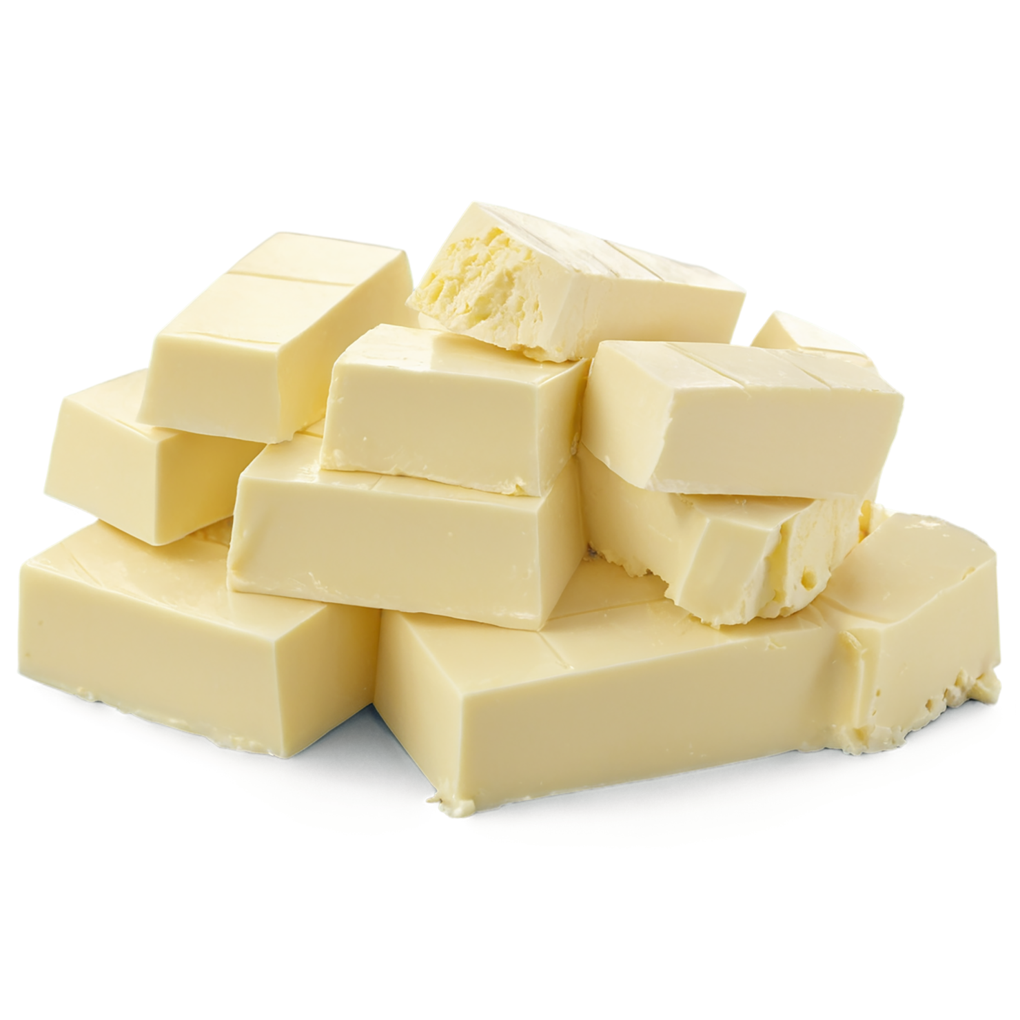 Cocoa butter isolated on transparent background, #7676