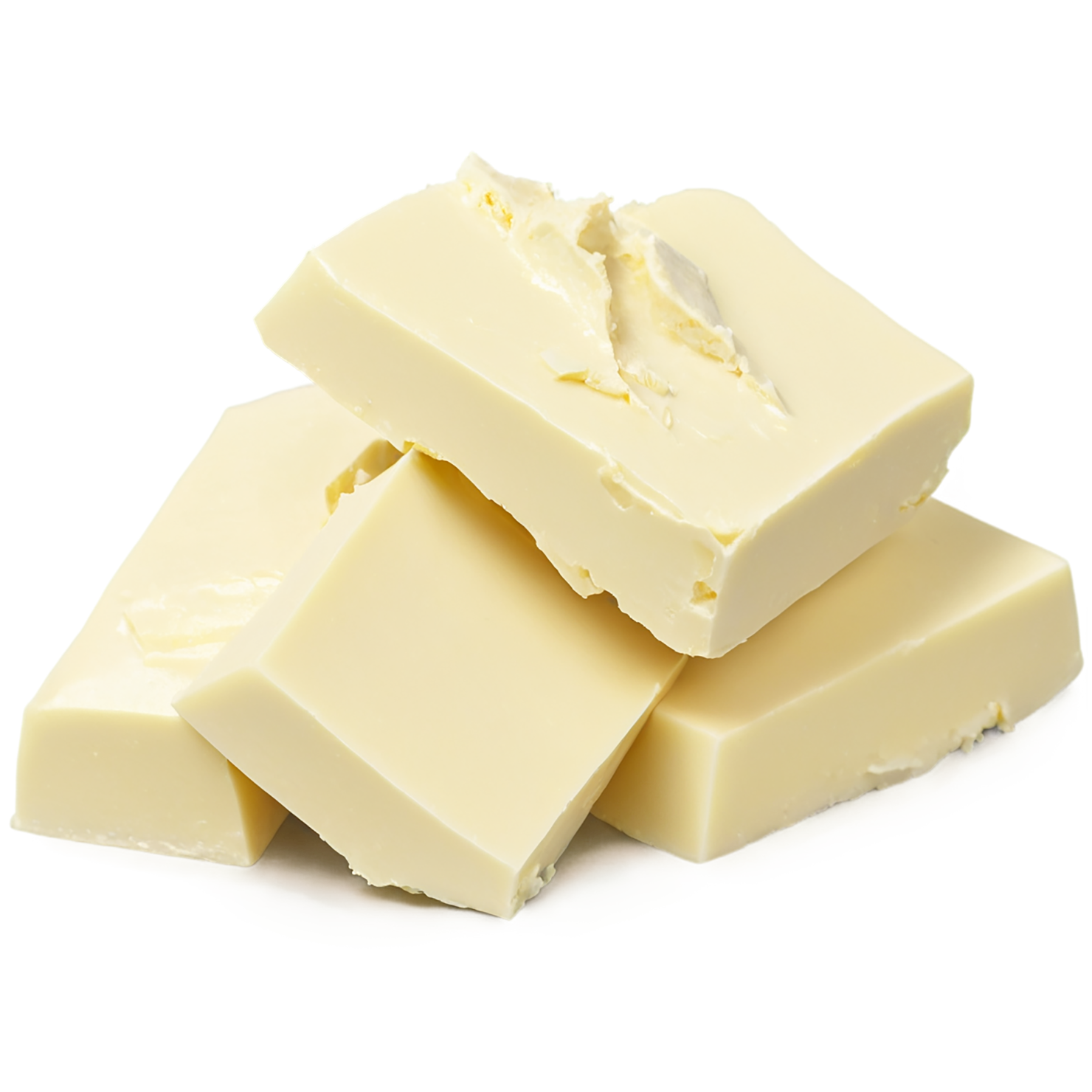 Cocoa butter isolated on transparent background, #7681