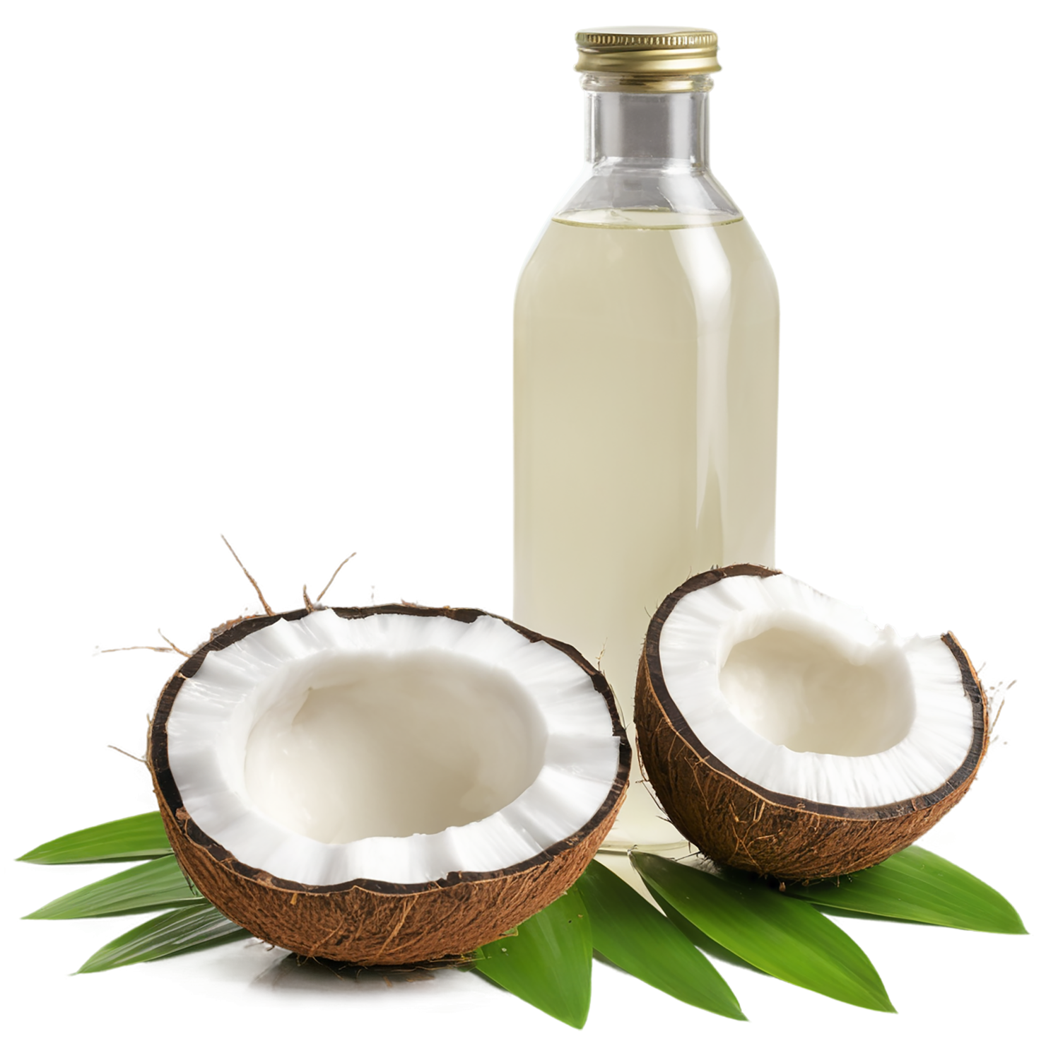 Coconut oil isolated on transparent background, #7685