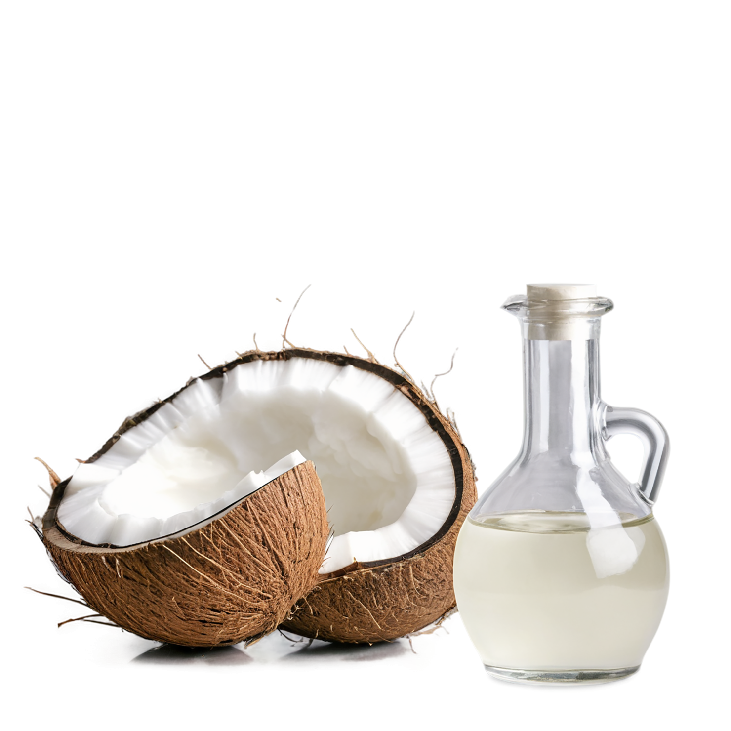 Coconut oil isolated on transparent background, #7686