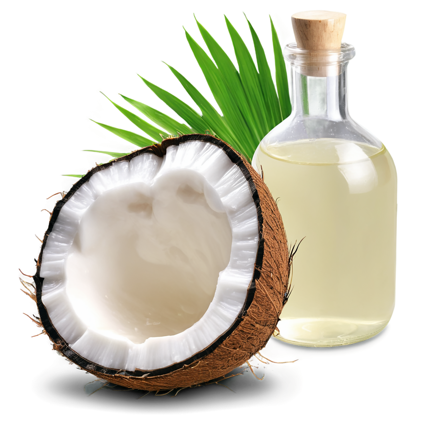Coconut oil isolated on transparent background, #7688