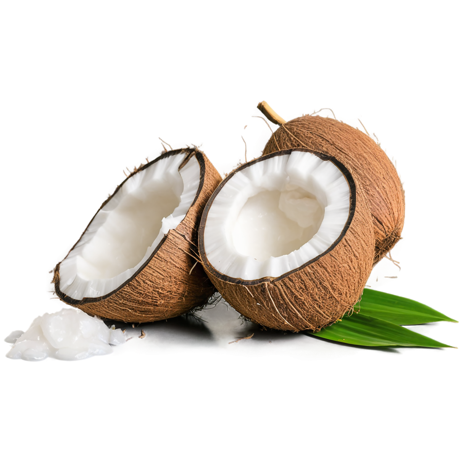 Coconut oil isolated on transparent background, #7694