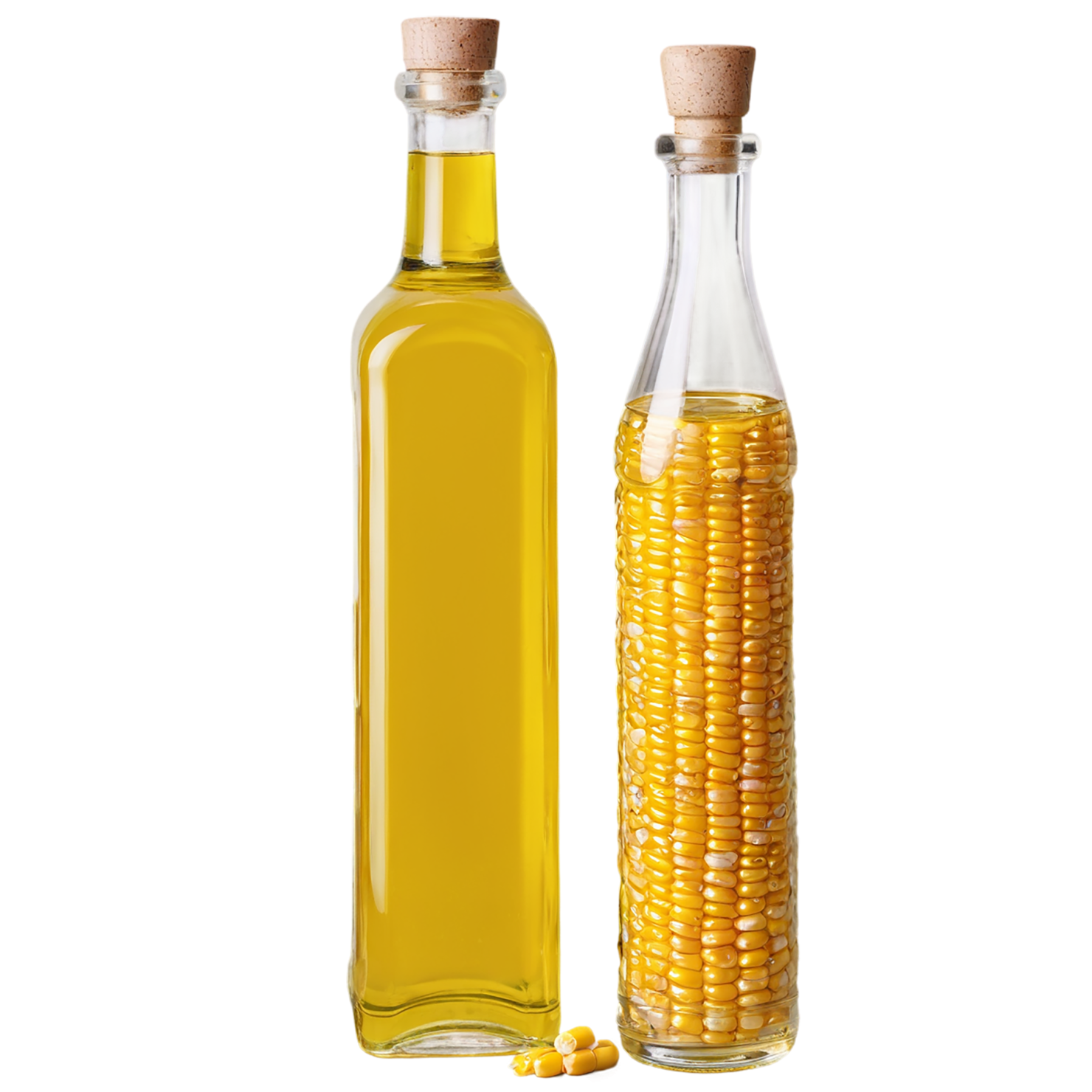 Corn oil isolated on transparent background, #7697