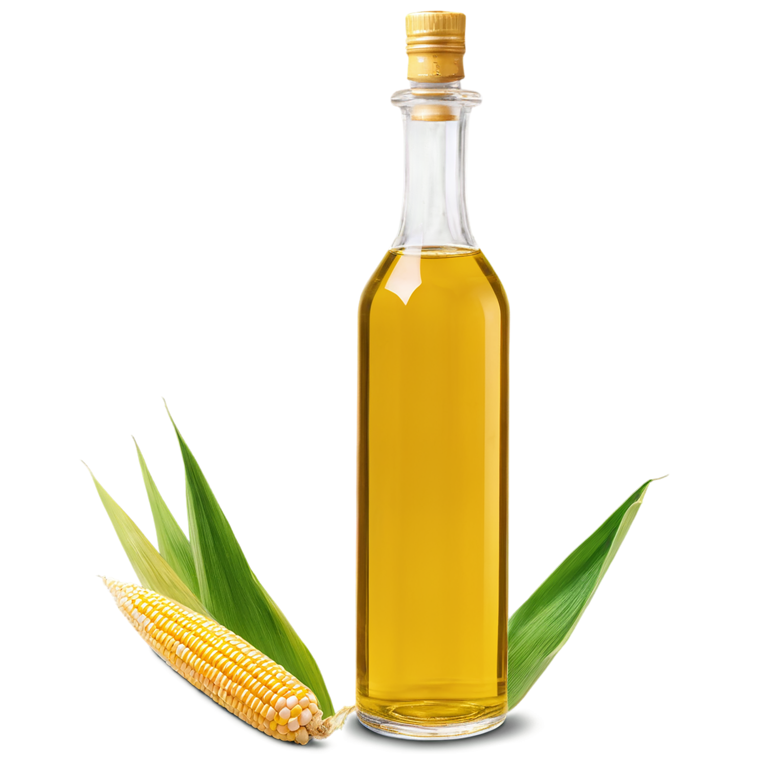Corn oil isolated on transparent background, #7702