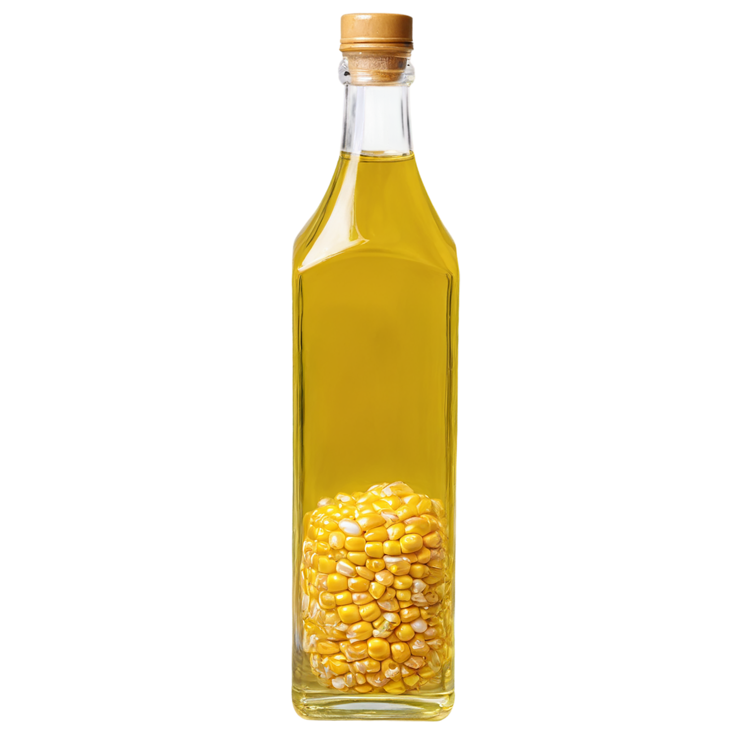 Corn oil isolated on transparent background, #7703