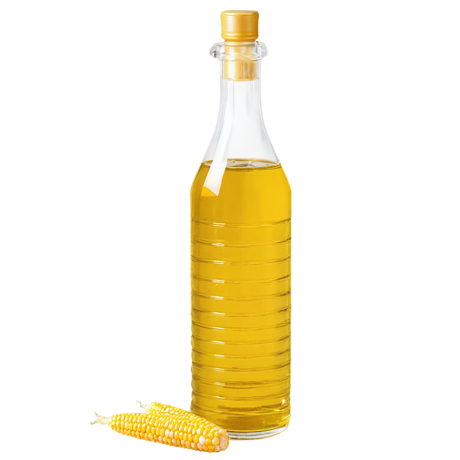 Corn oil isolated on transparent background, #7707