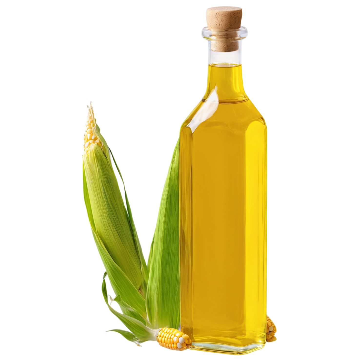 Corn oil isolated on transparent background, #7710