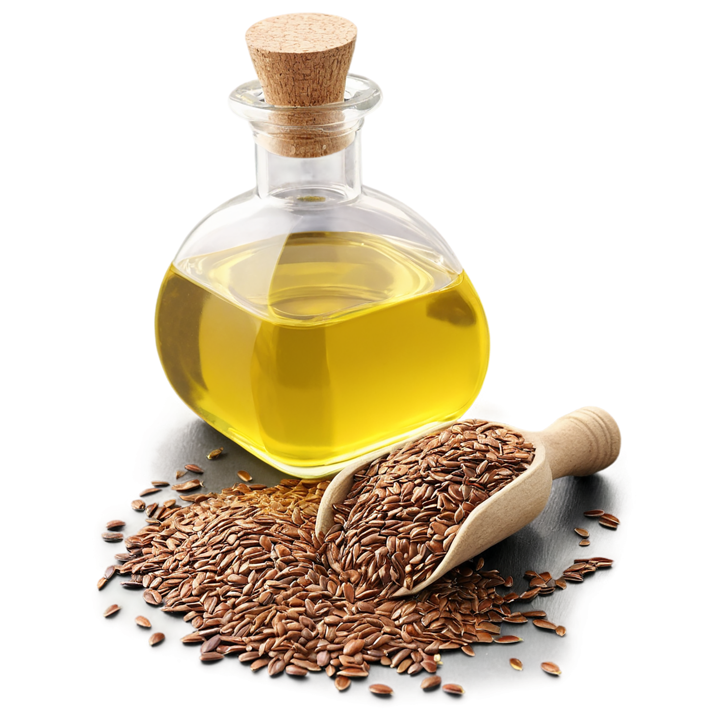 Flaxseed oil isolated on transparent background, #7771