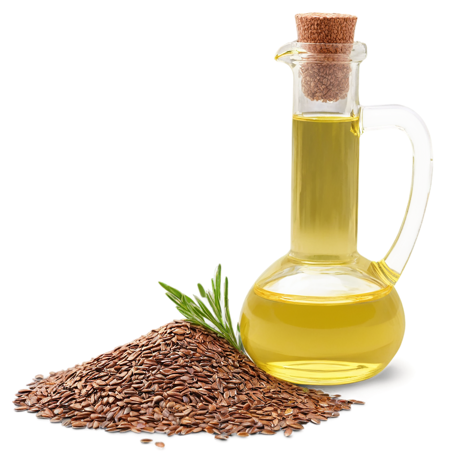 Flaxseed oil isolated on transparent background, #7772