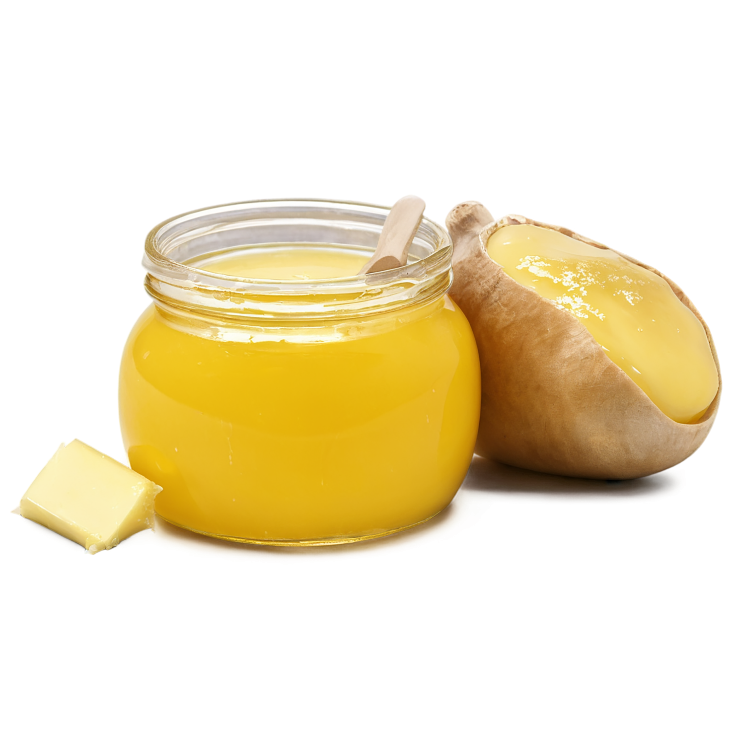 Ghee fat isolated on transparent background, #7784