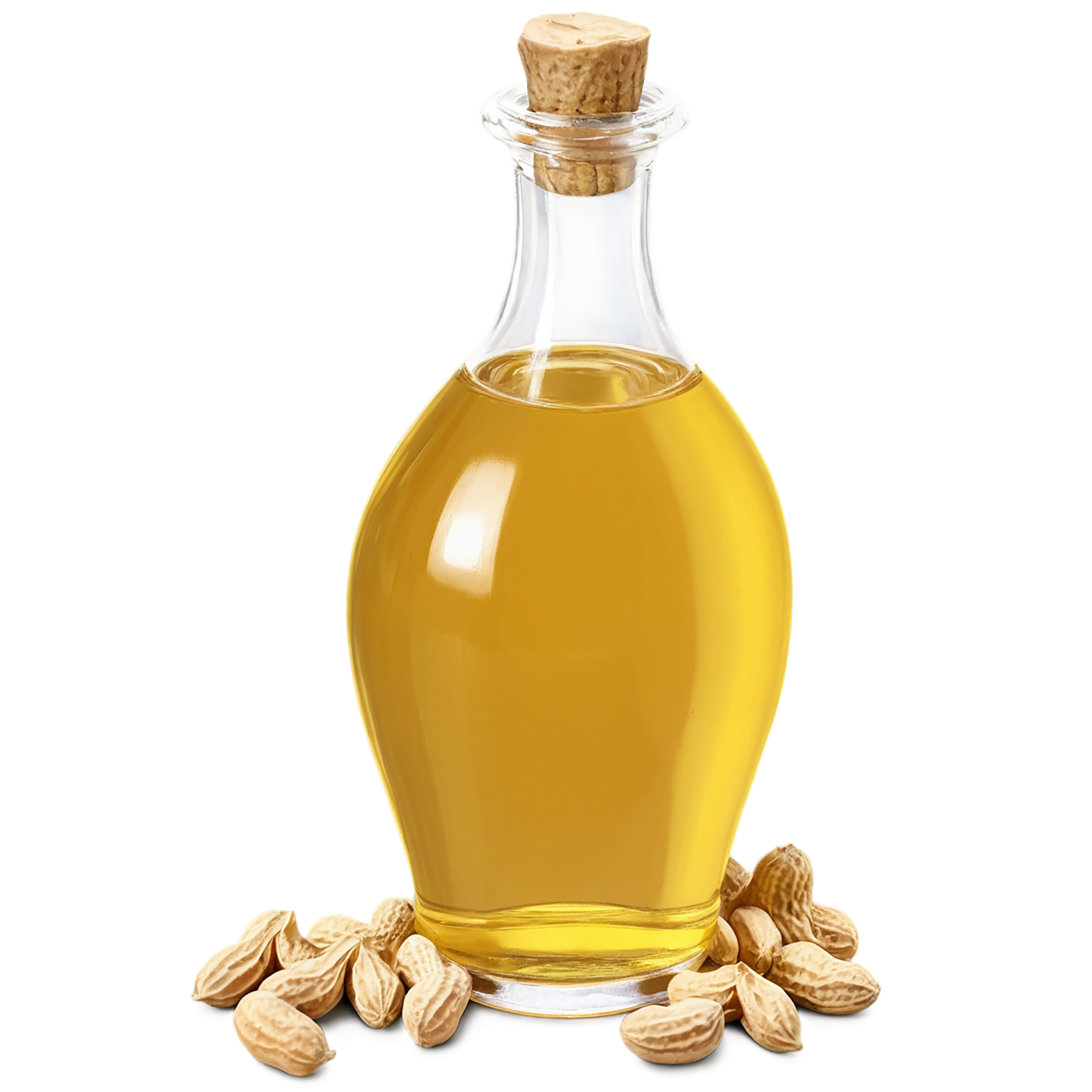 Peanut oil isolated on transparent background, #7914
