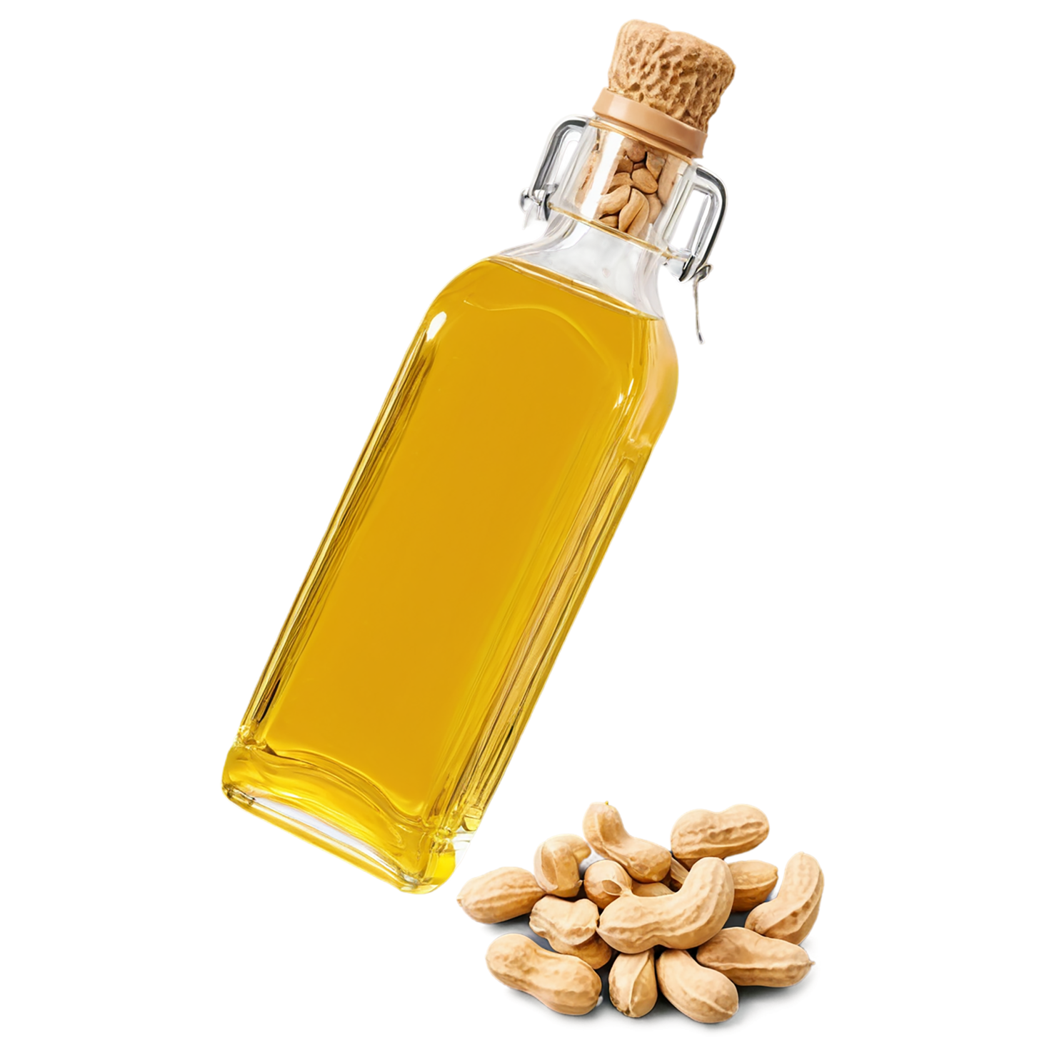 Peanut oil isolated on transparent background, #7922