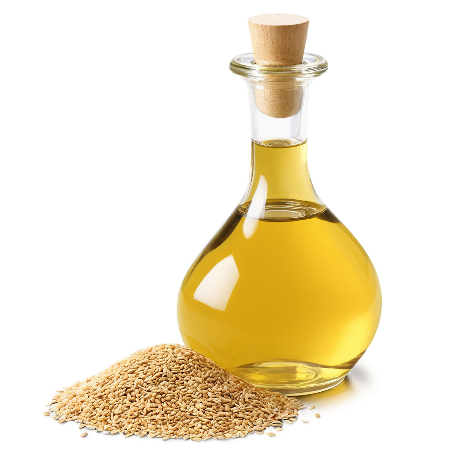 Sesame oil isolated on transparent background, #7944