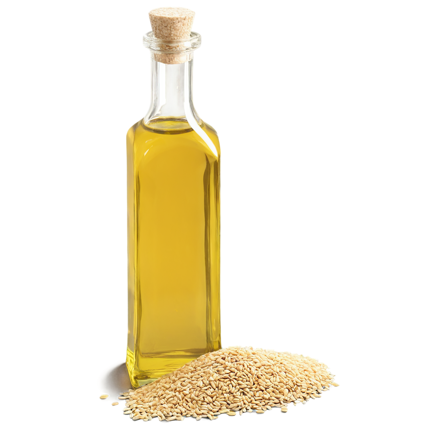 Sesame oil isolated on transparent background, #7946