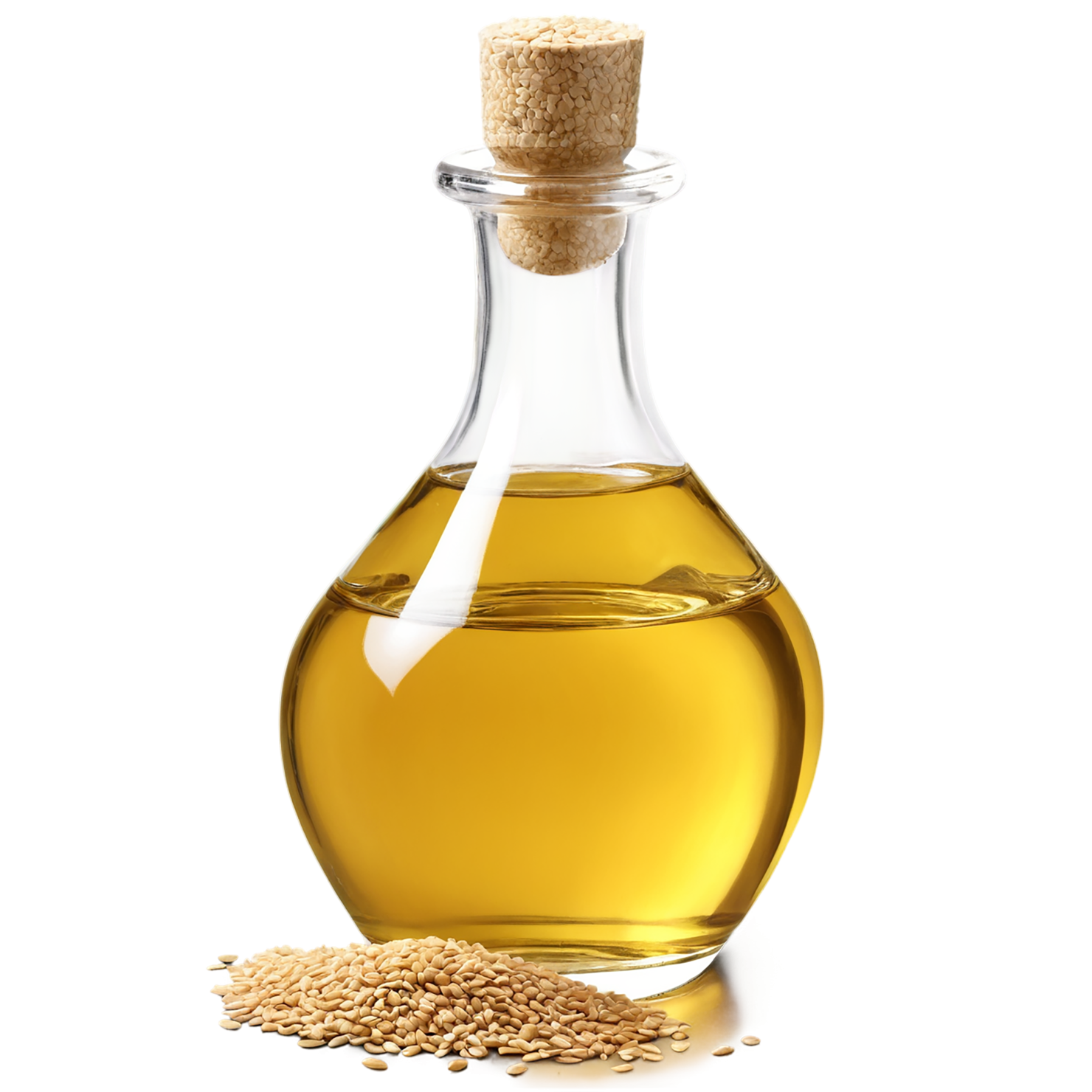 Sesame oil isolated on transparent background, #7950