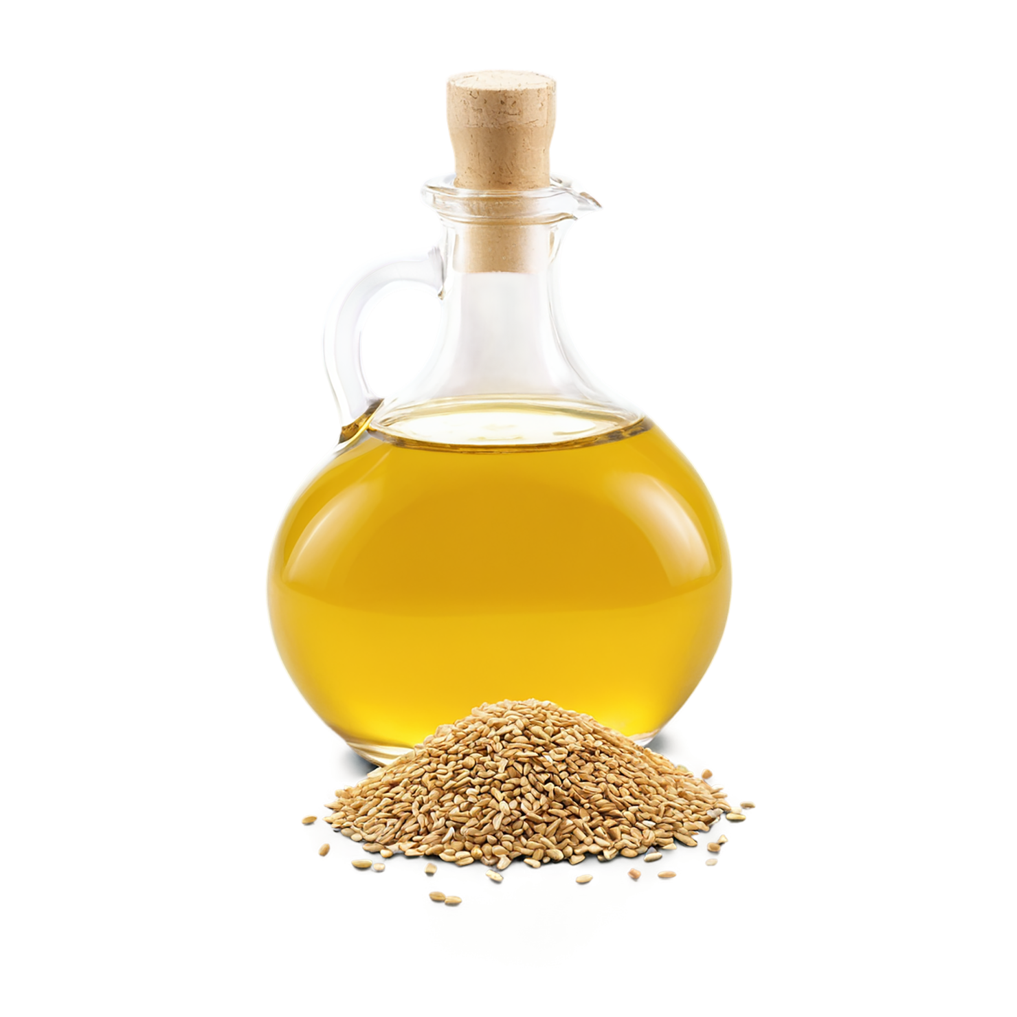 Sesame oil isolated on transparent background, #7954