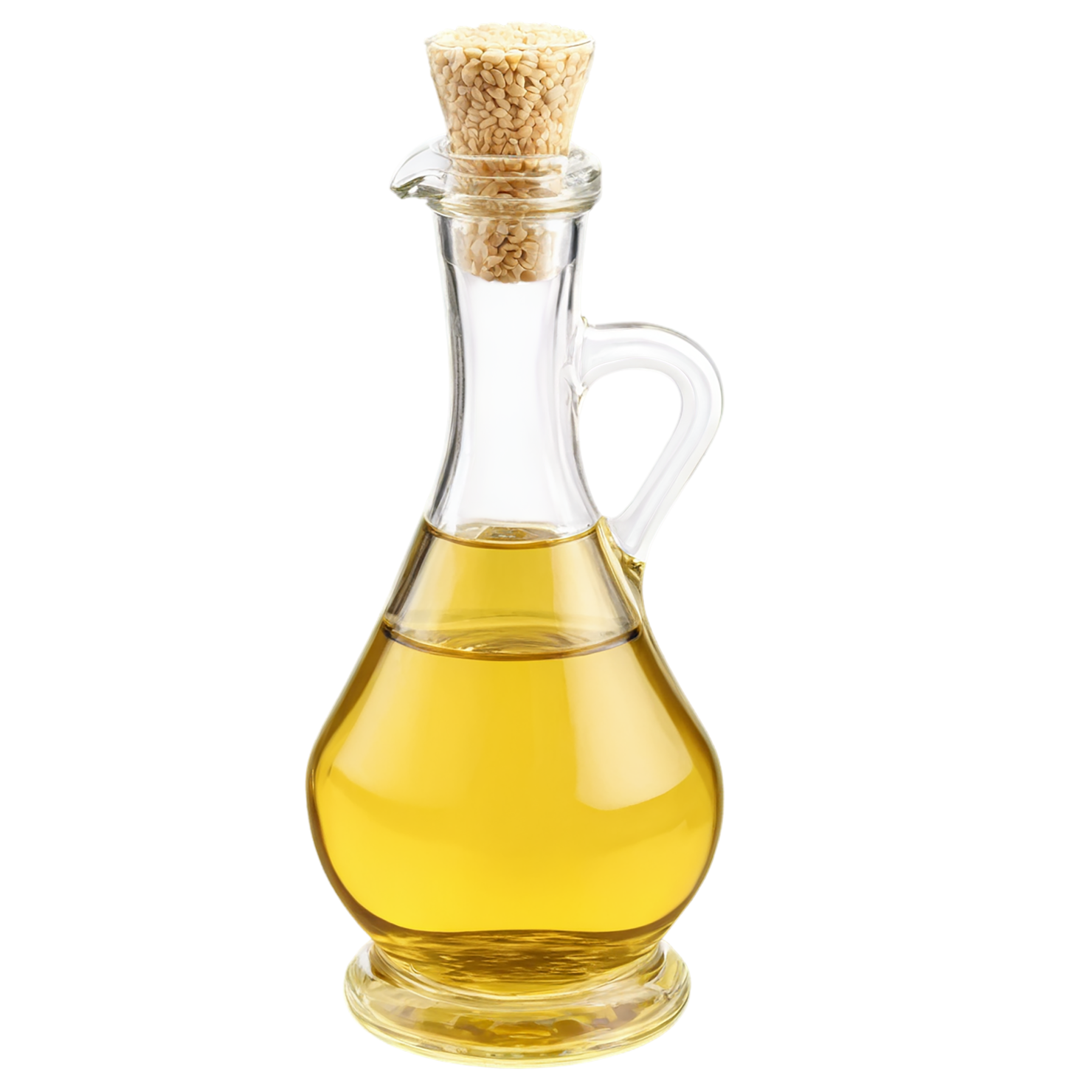 Sesame oil isolated on transparent background, #7959