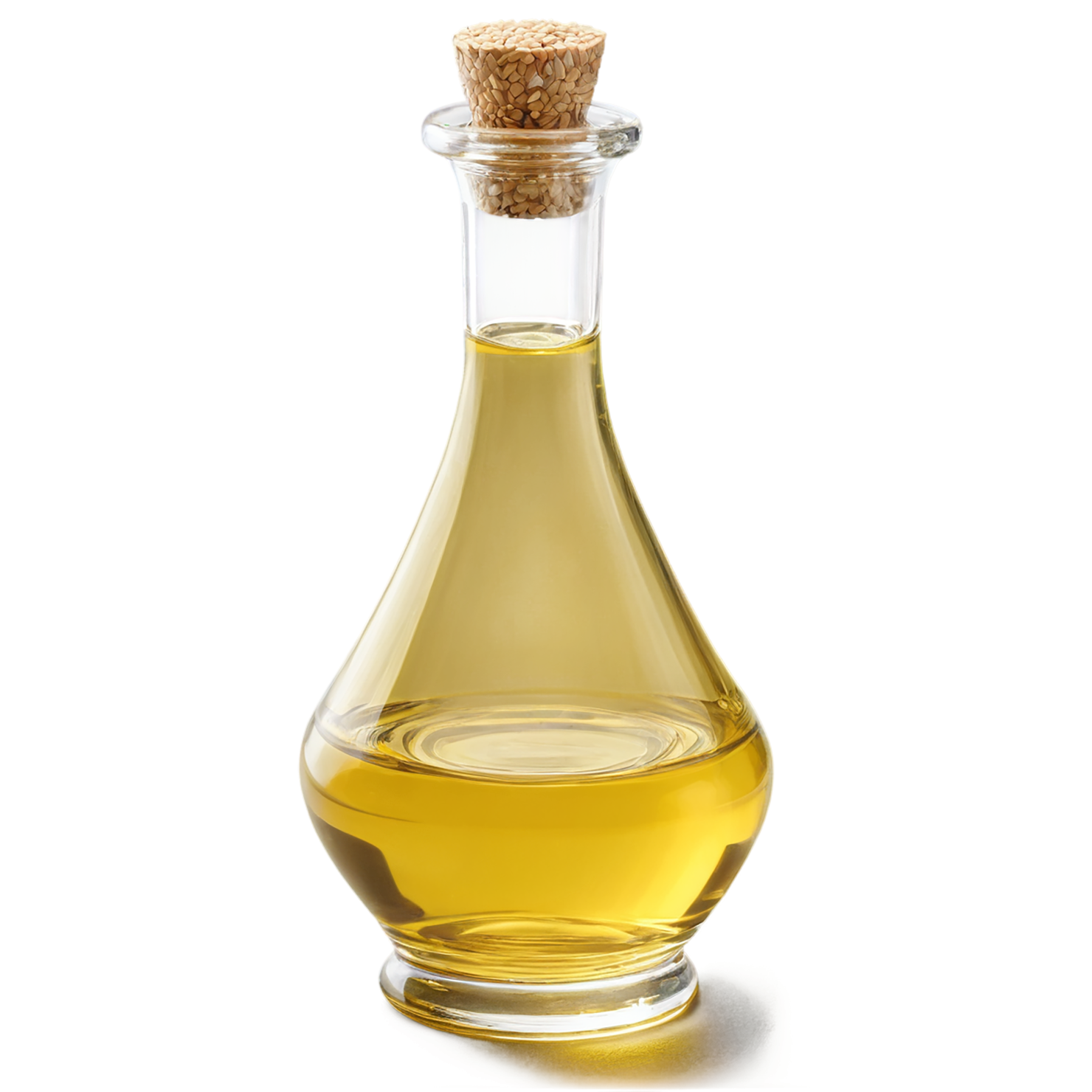Sesame oil isolated on transparent background, #7963