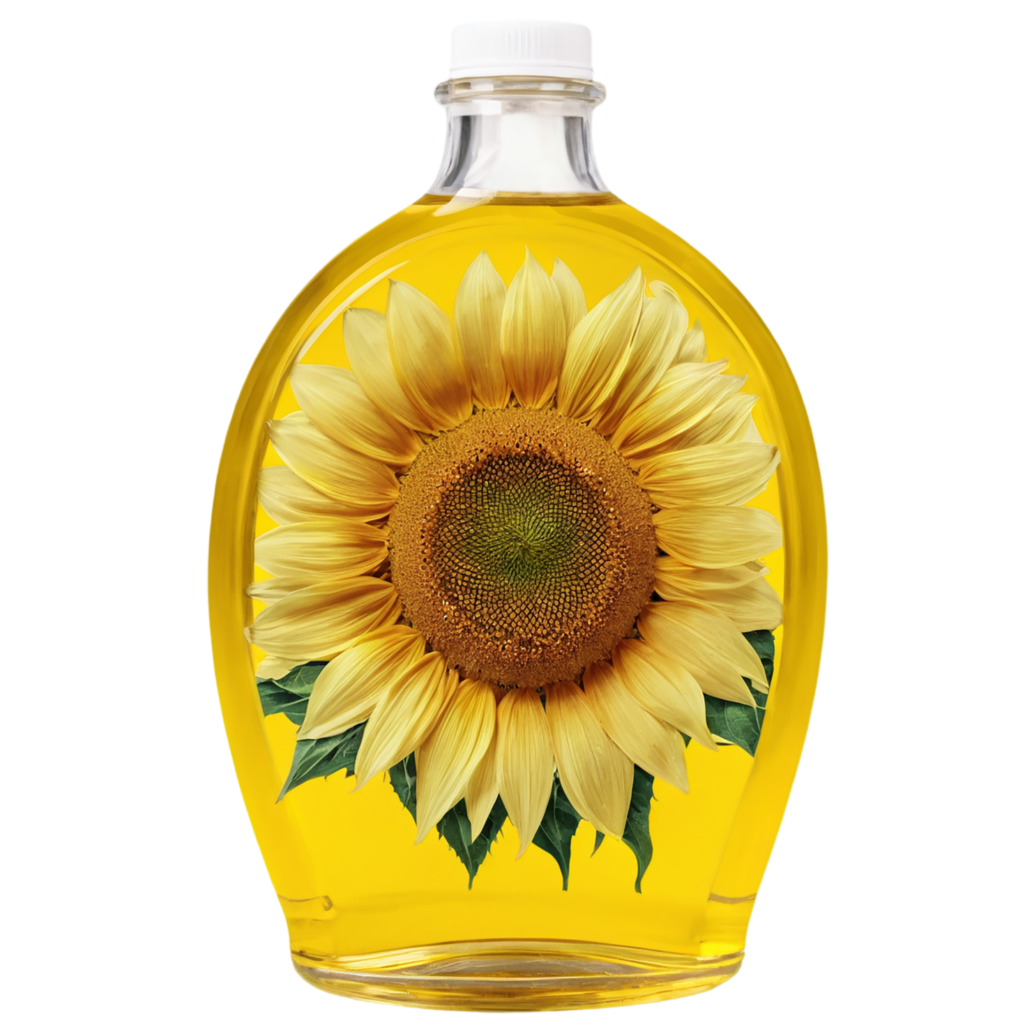 Sunflower oil isolated on transparent background #7989