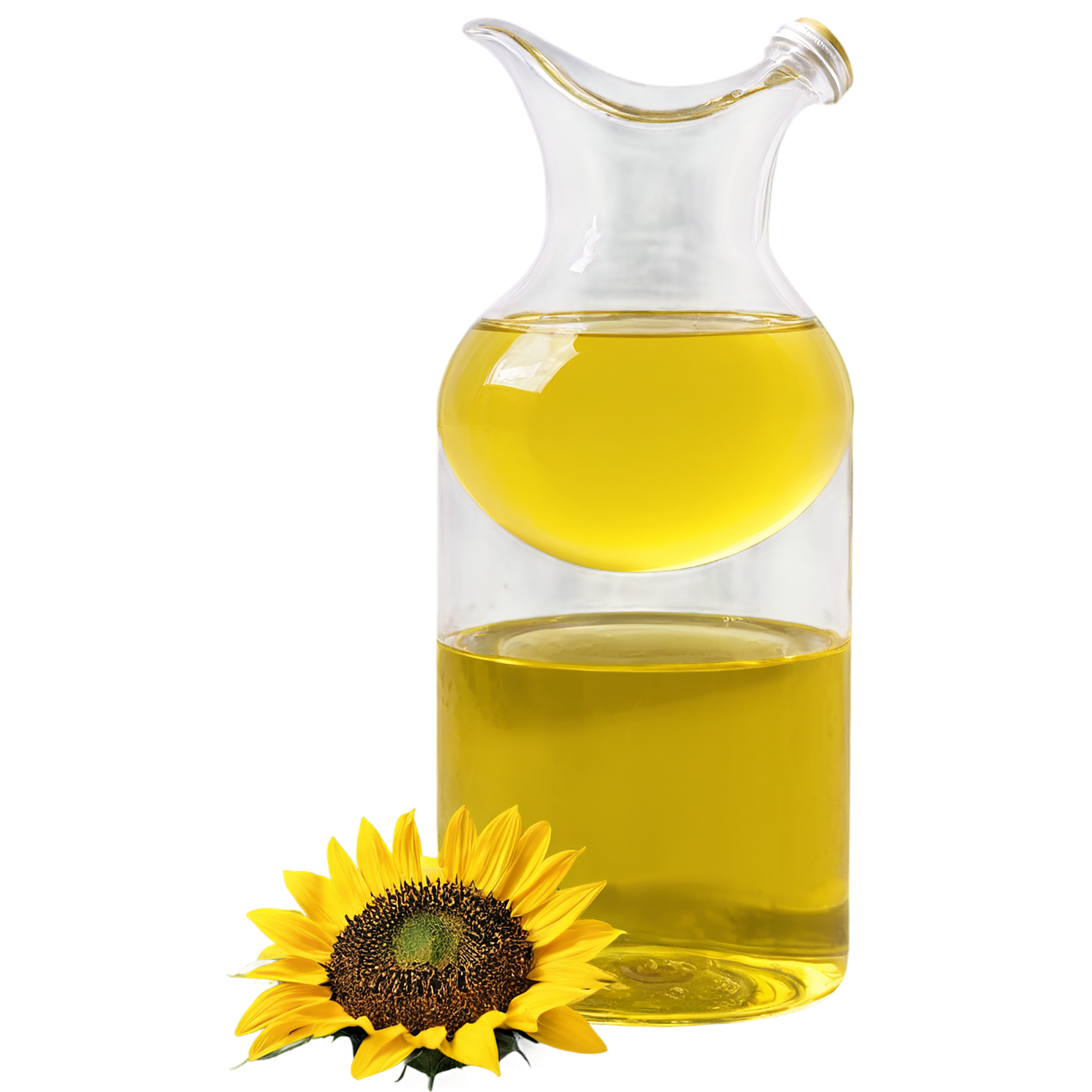 Sunflower oil isolated on transparent background #7990