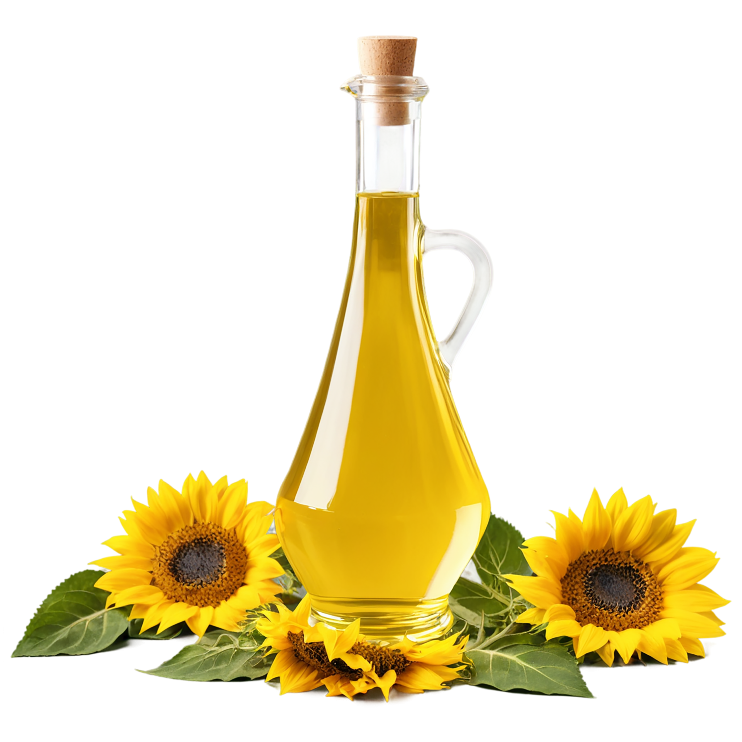 Sunflower oil isolated on transparent background #8006