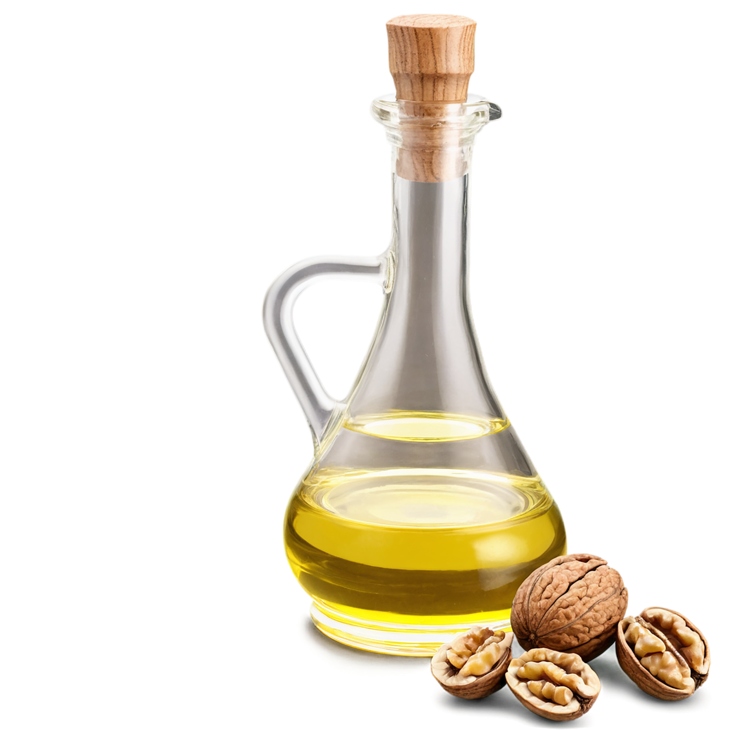 Walnut oil isolated on transparent background #8068