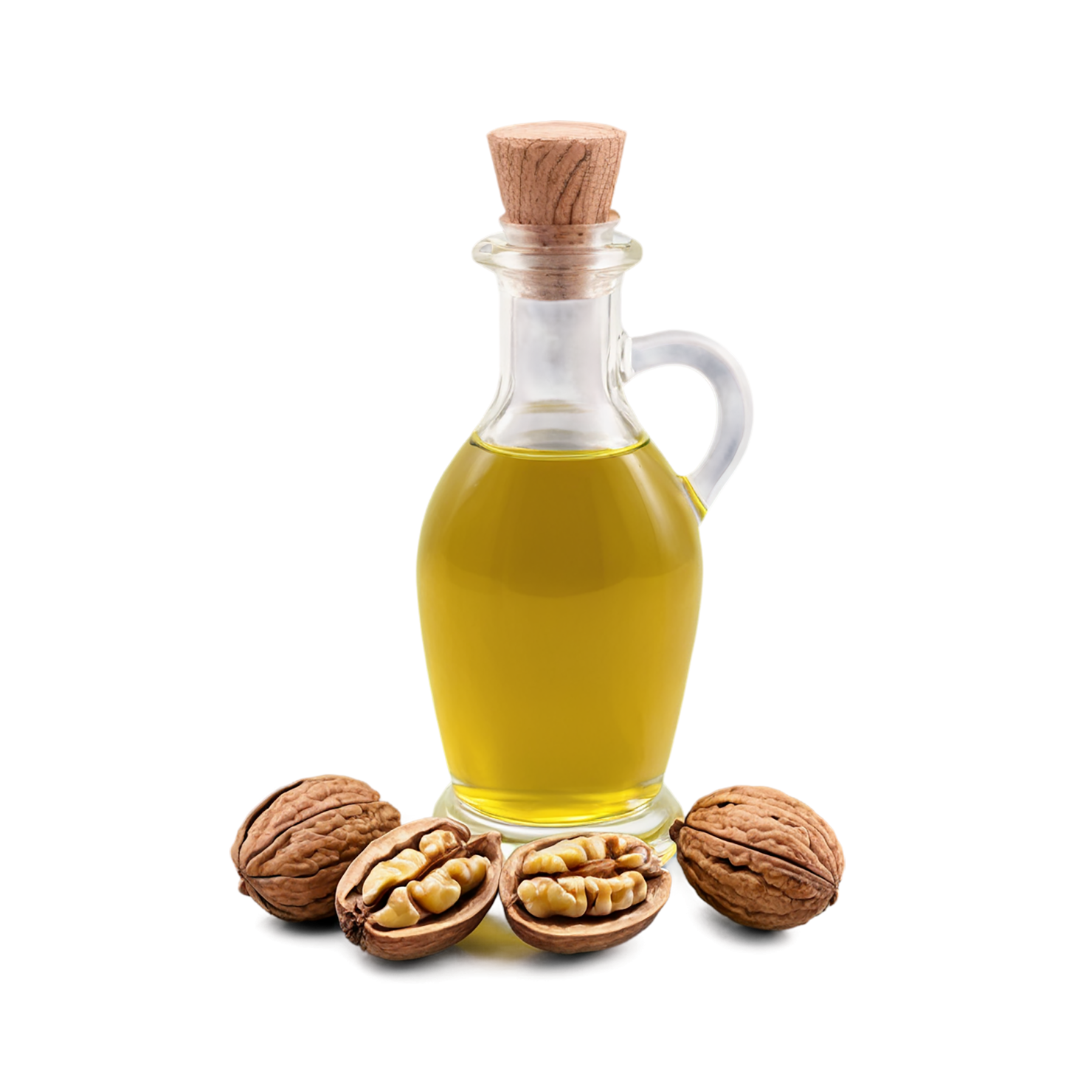 Walnut oil isolated on transparent background #8070