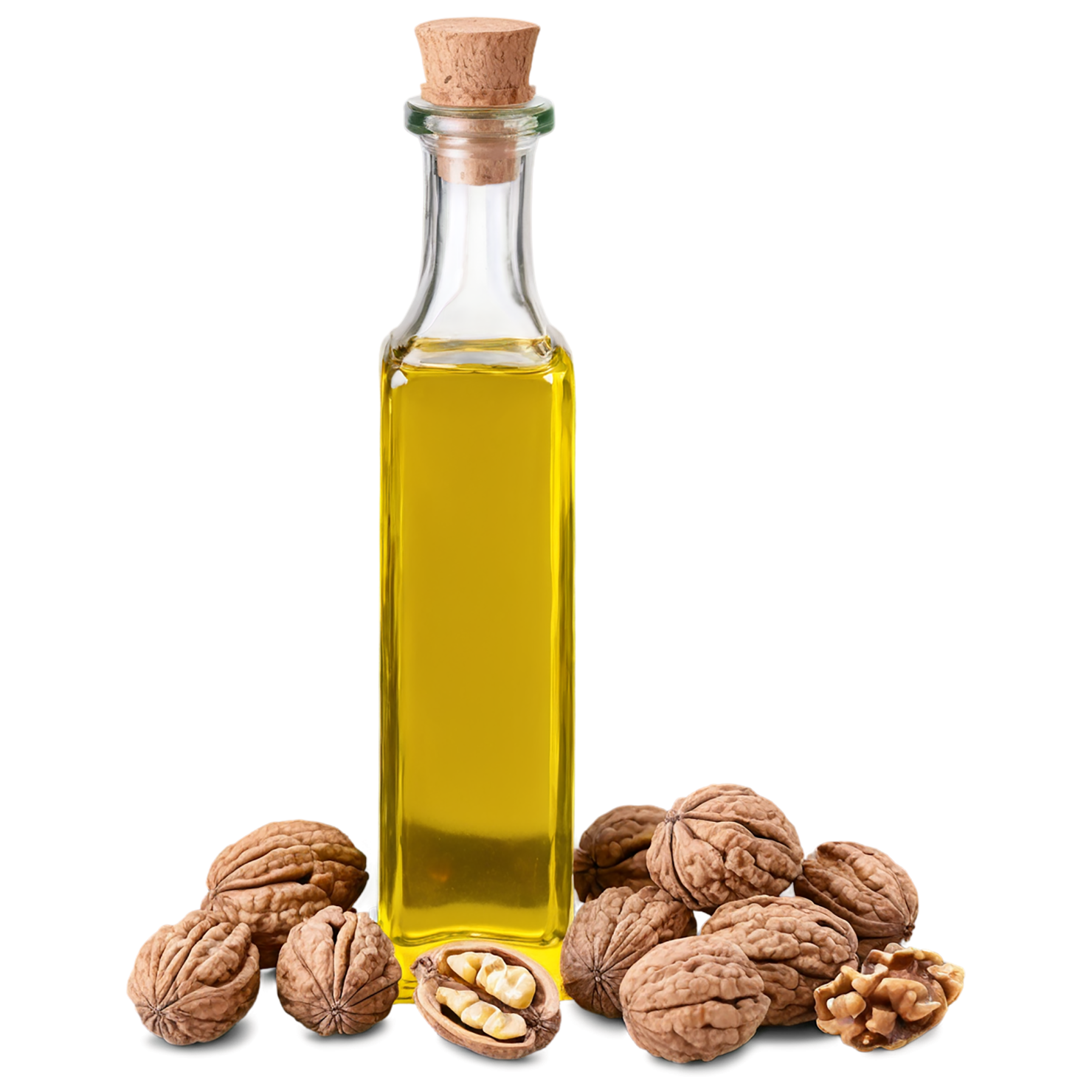 Walnut oil isolated on transparent background #8071