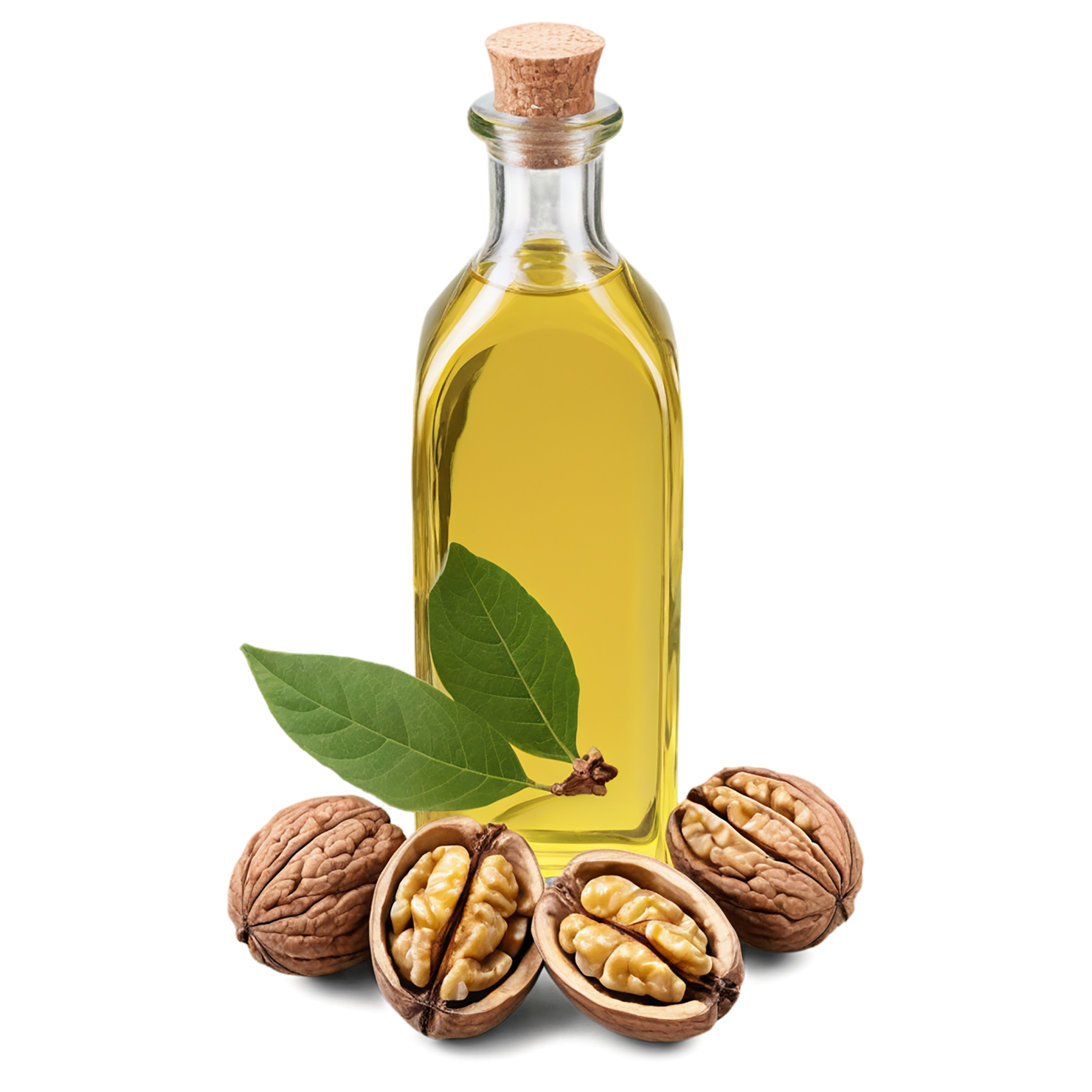 Walnut oil isolated on transparent background #8076